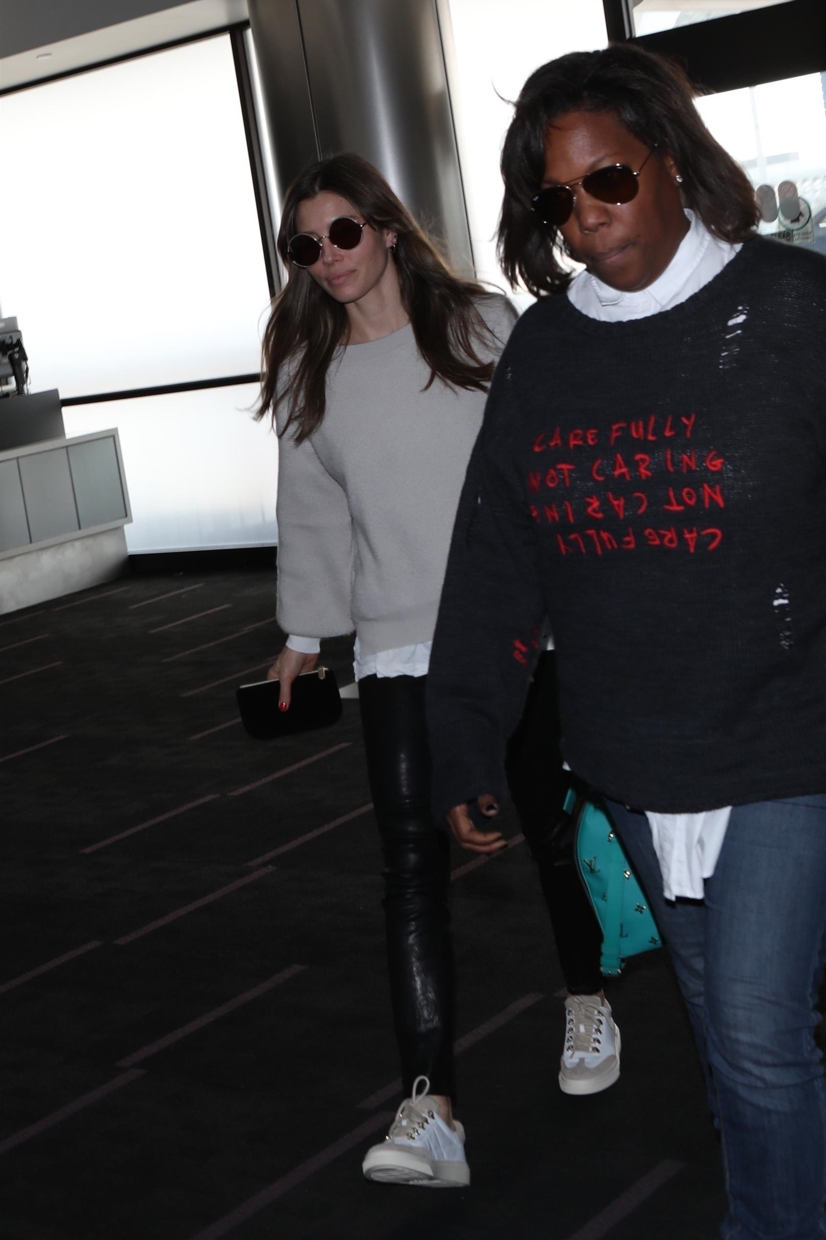 Jessica Biel at LAX