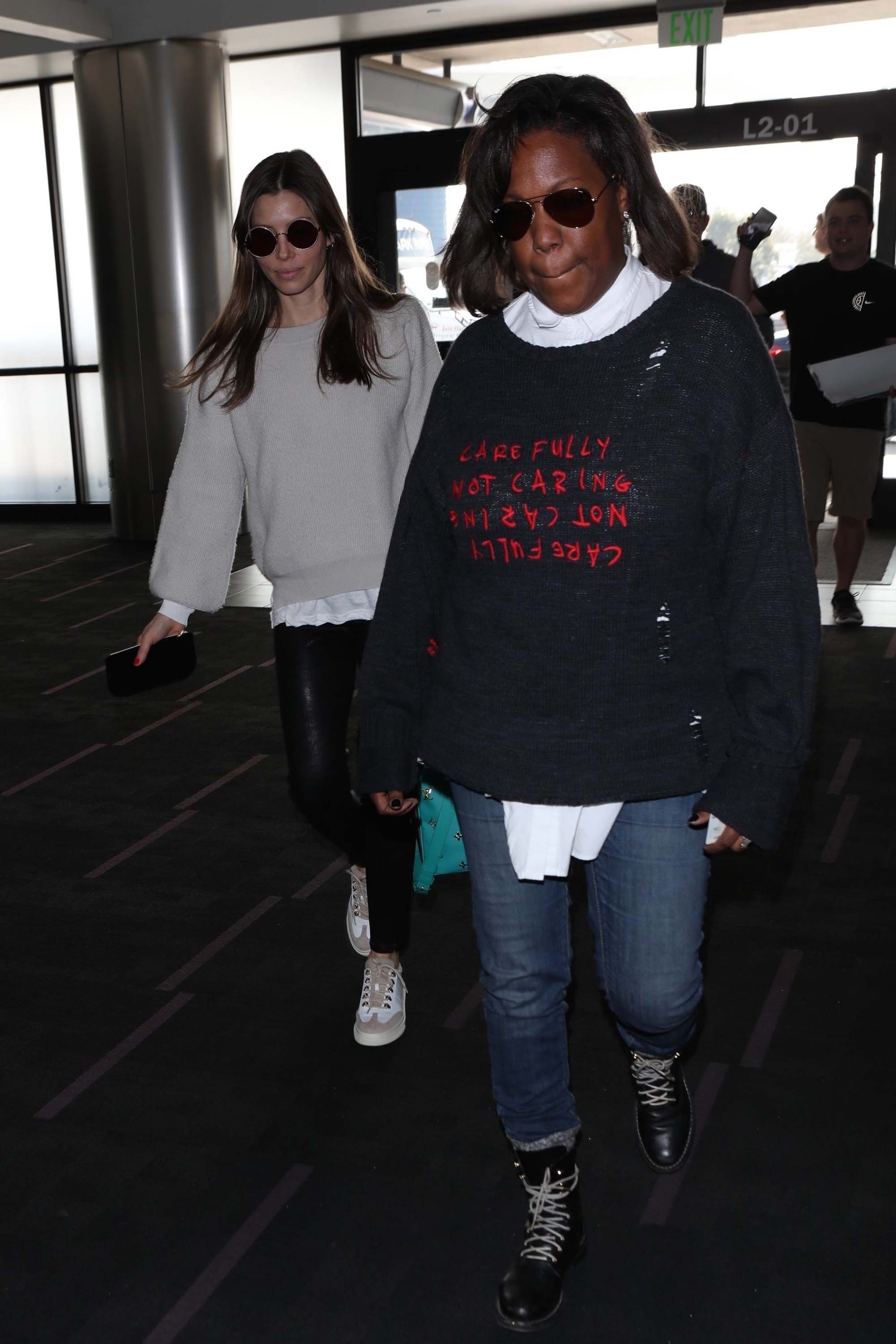 Jessica Biel at LAX