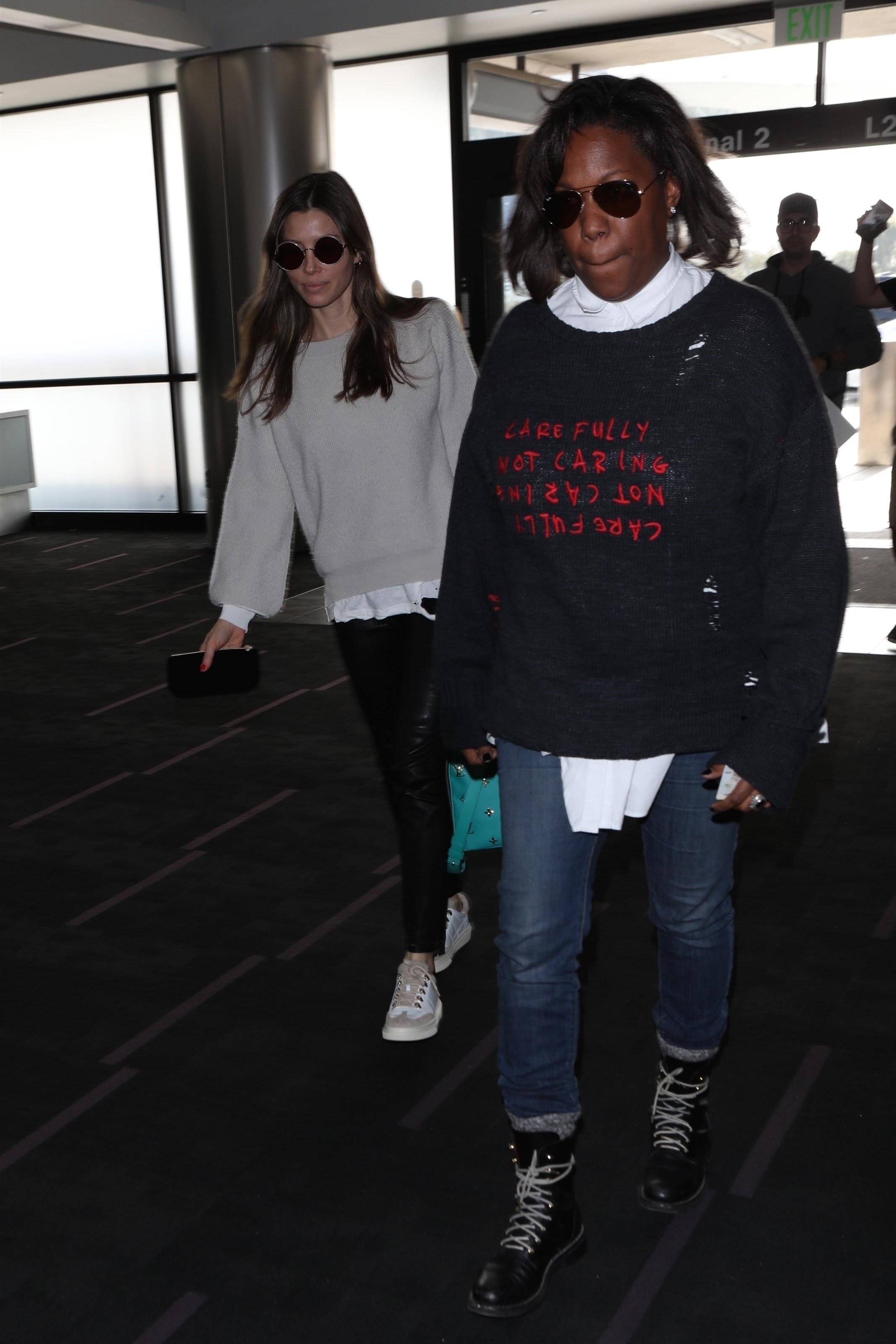 Jessica Biel at LAX