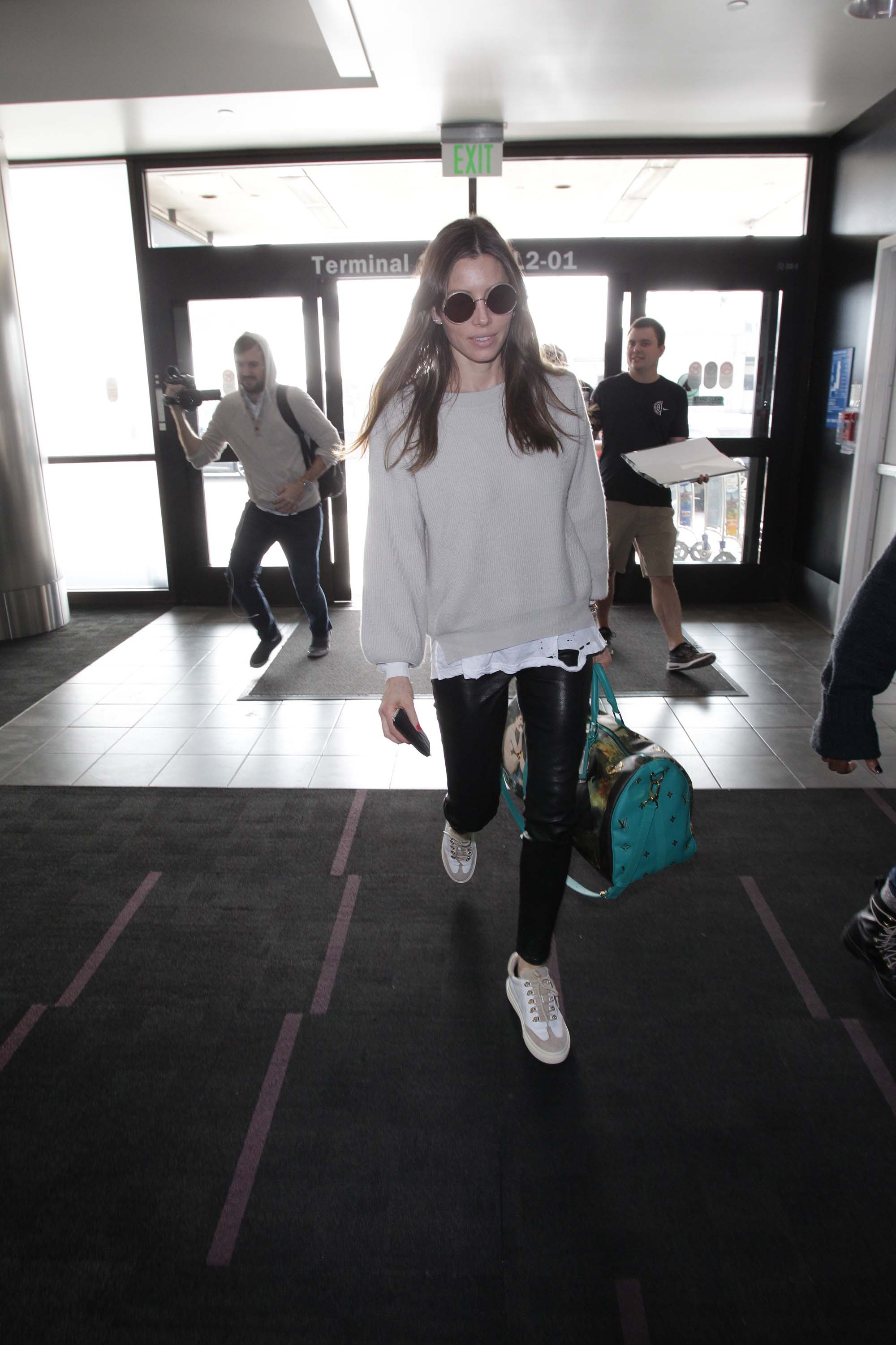 Jessica Biel at LAX