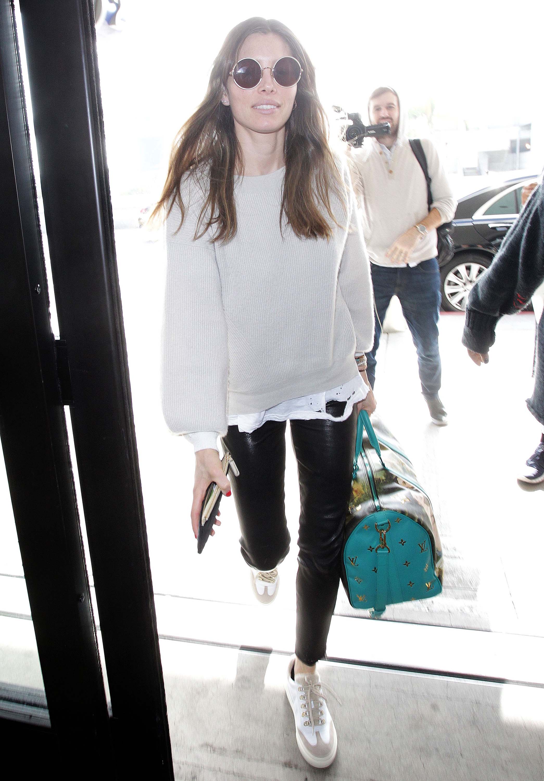 Jessica Biel at LAX