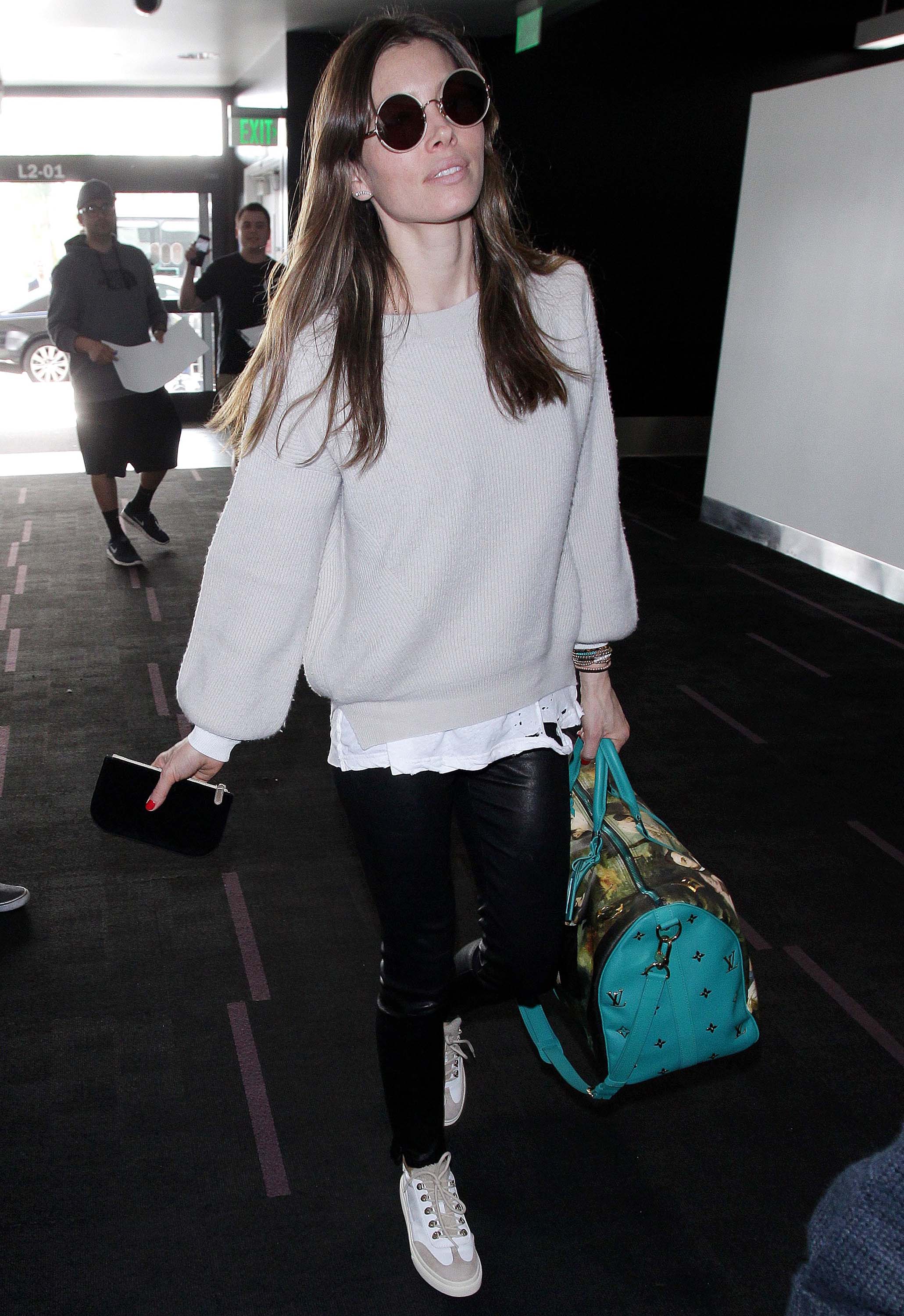 Jessica Biel at LAX