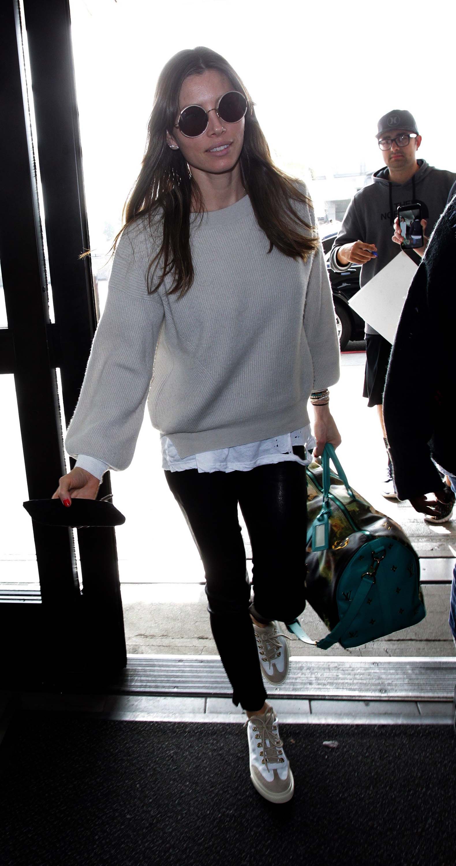 Jessica Biel at LAX