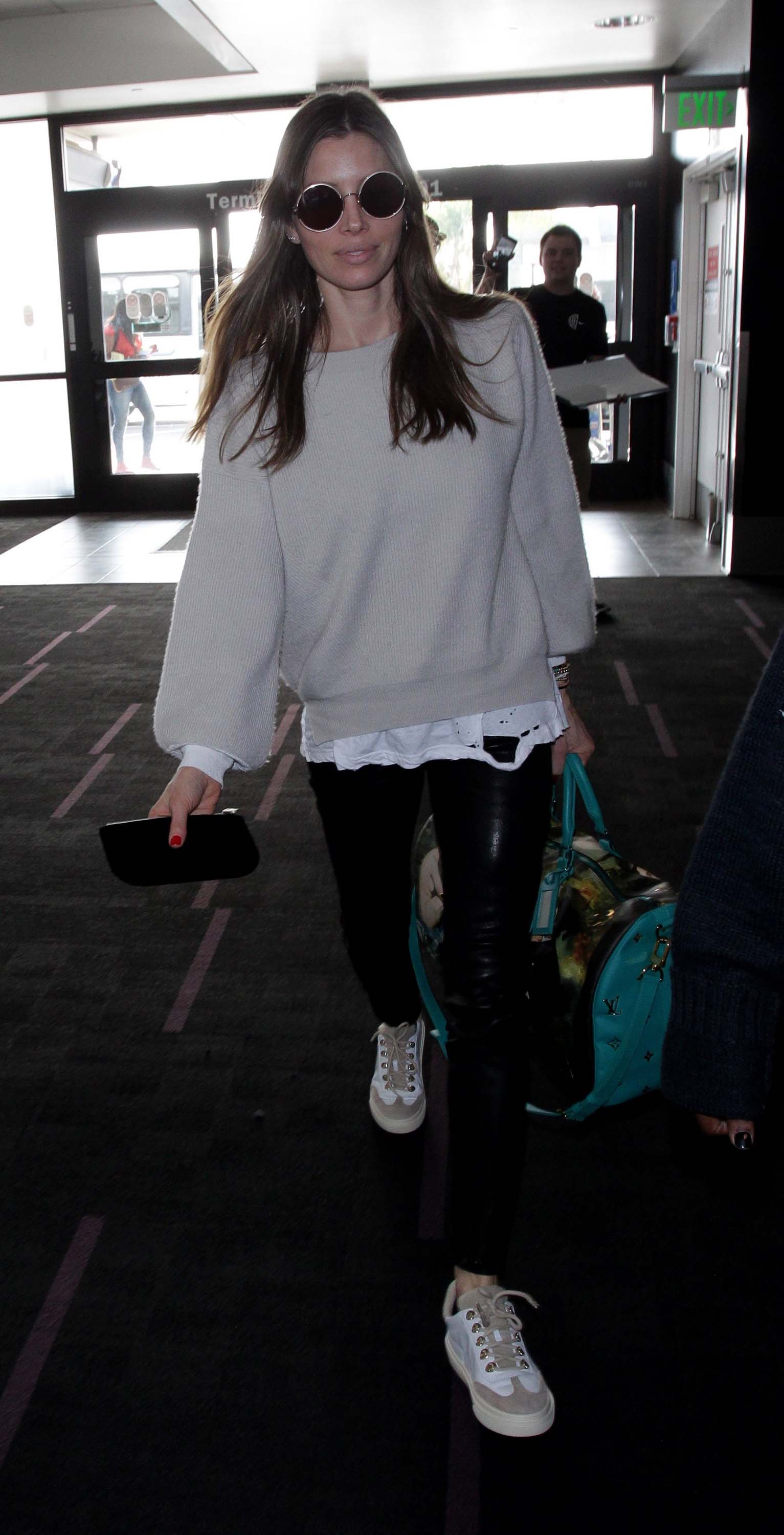 Jessica Biel at LAX