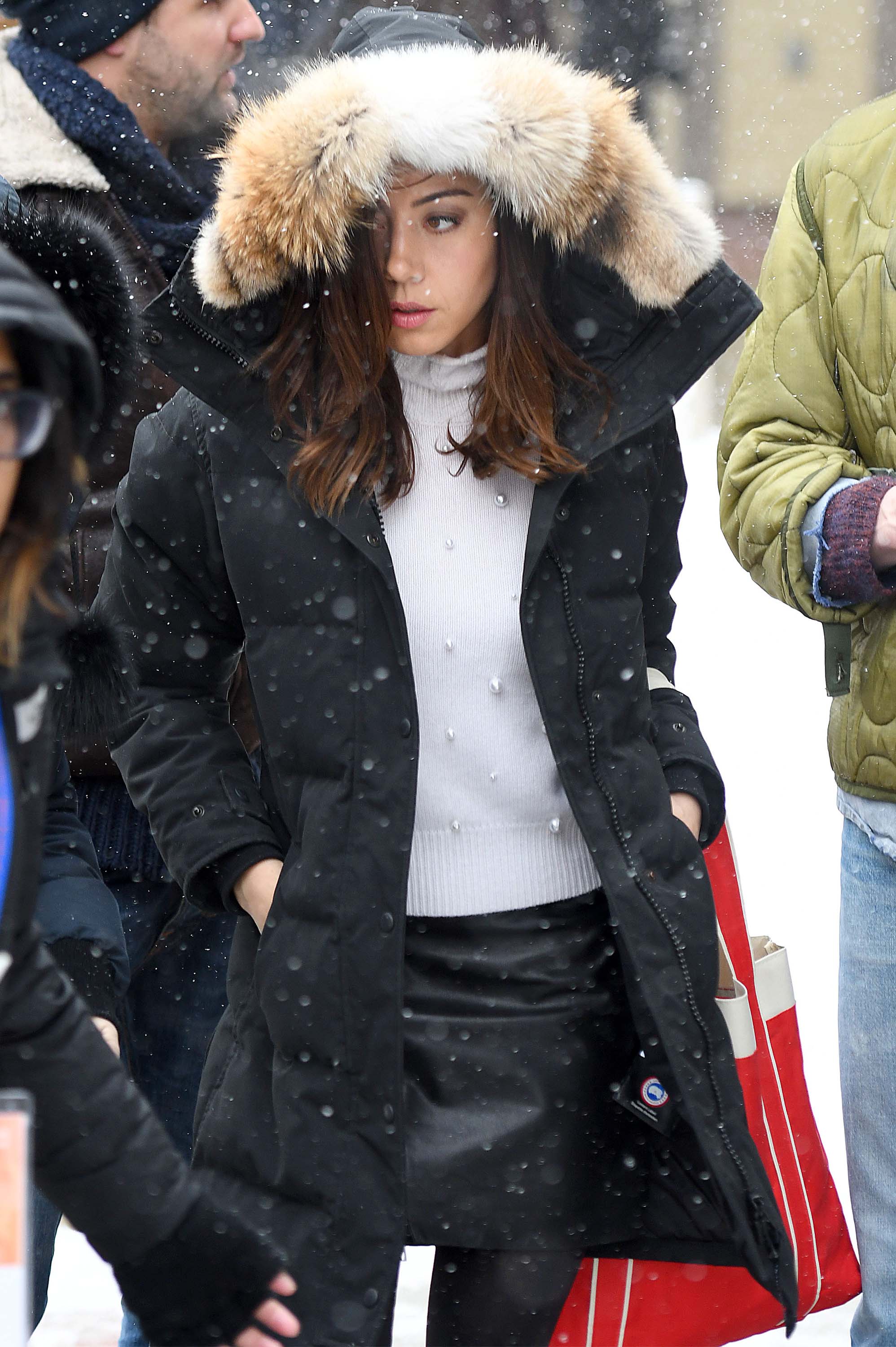 Aubrey Plaza attends Sundance Film Festival