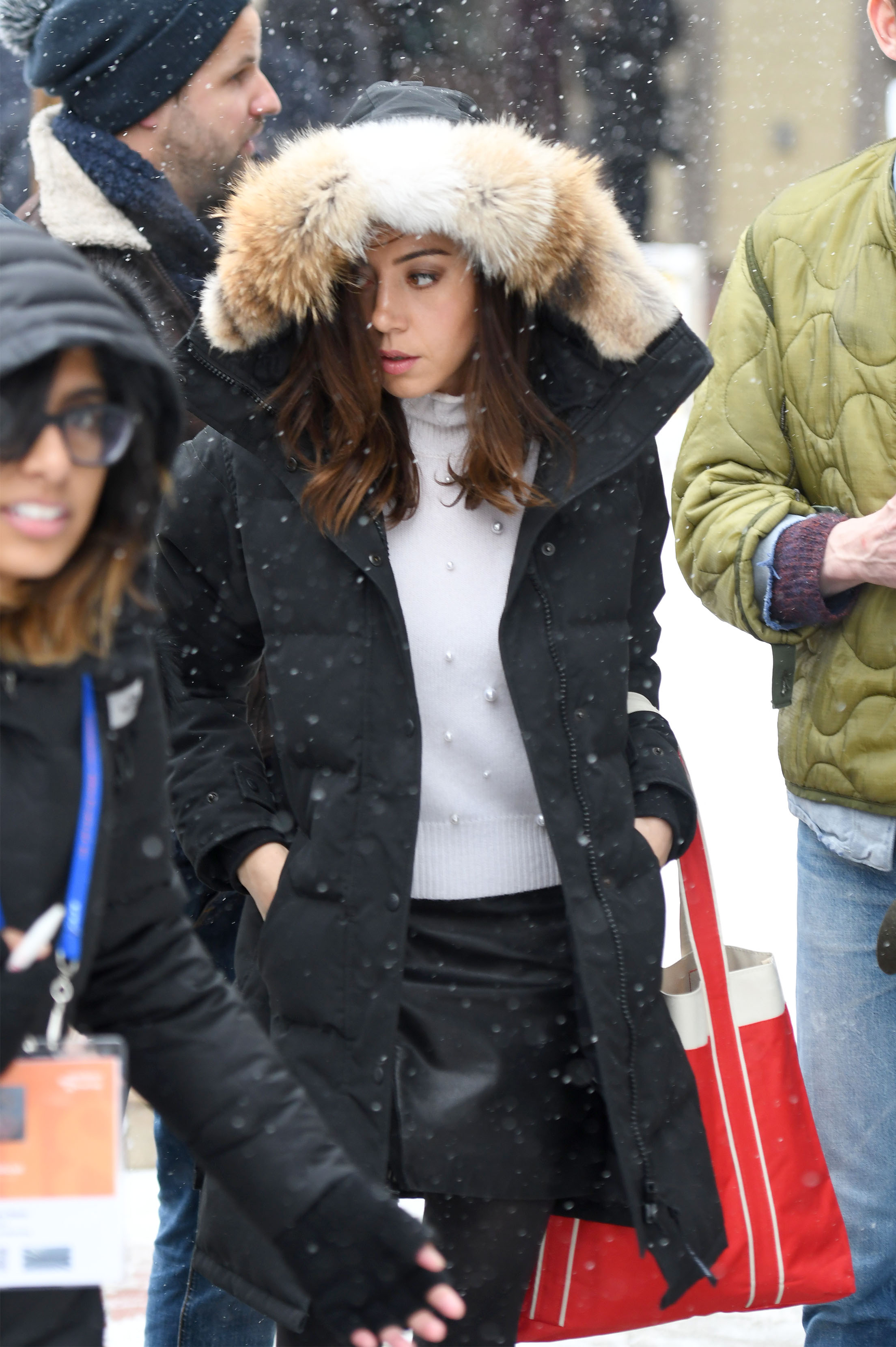 Aubrey Plaza attends Sundance Film Festival