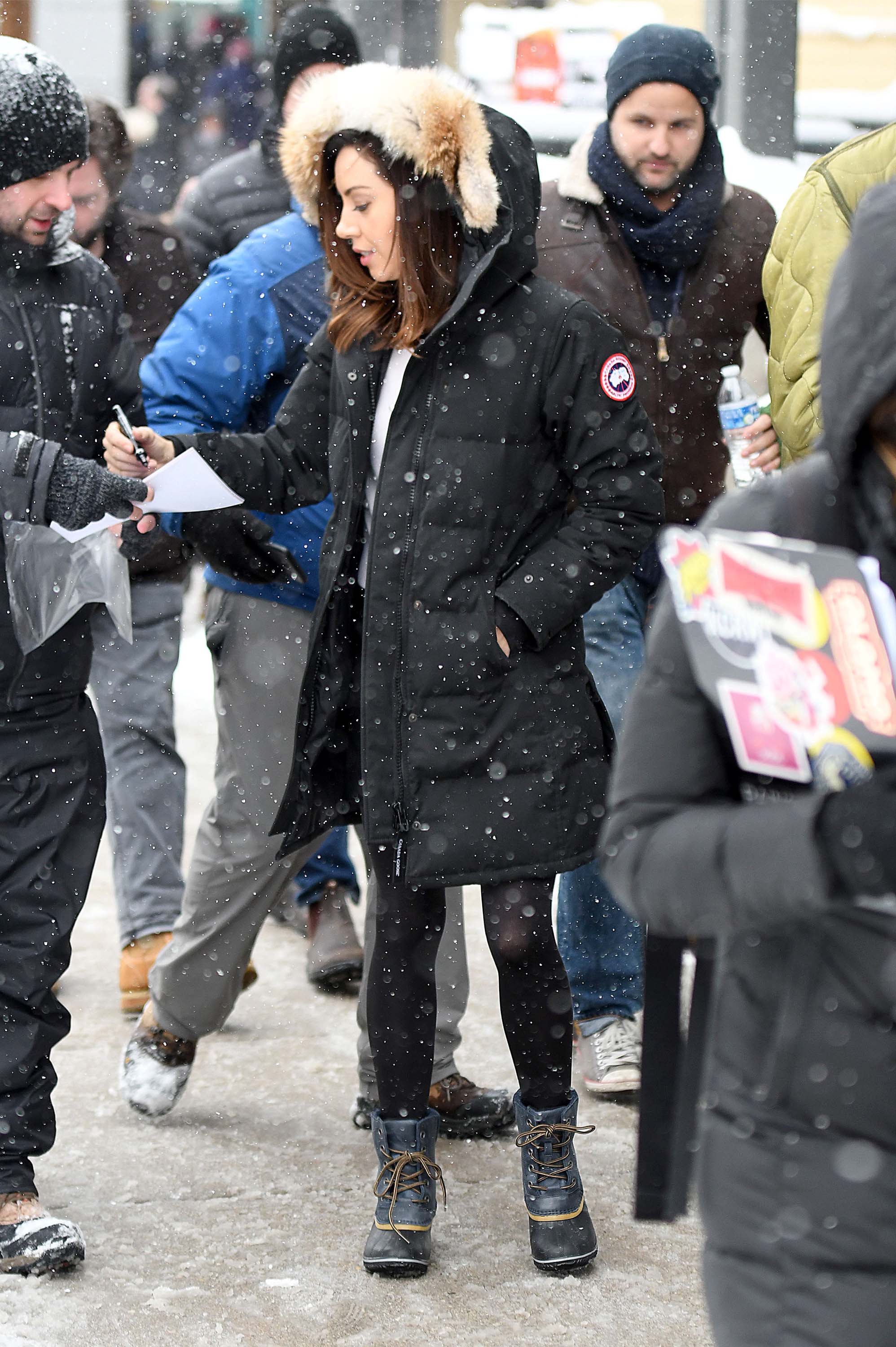 Aubrey Plaza attends Sundance Film Festival