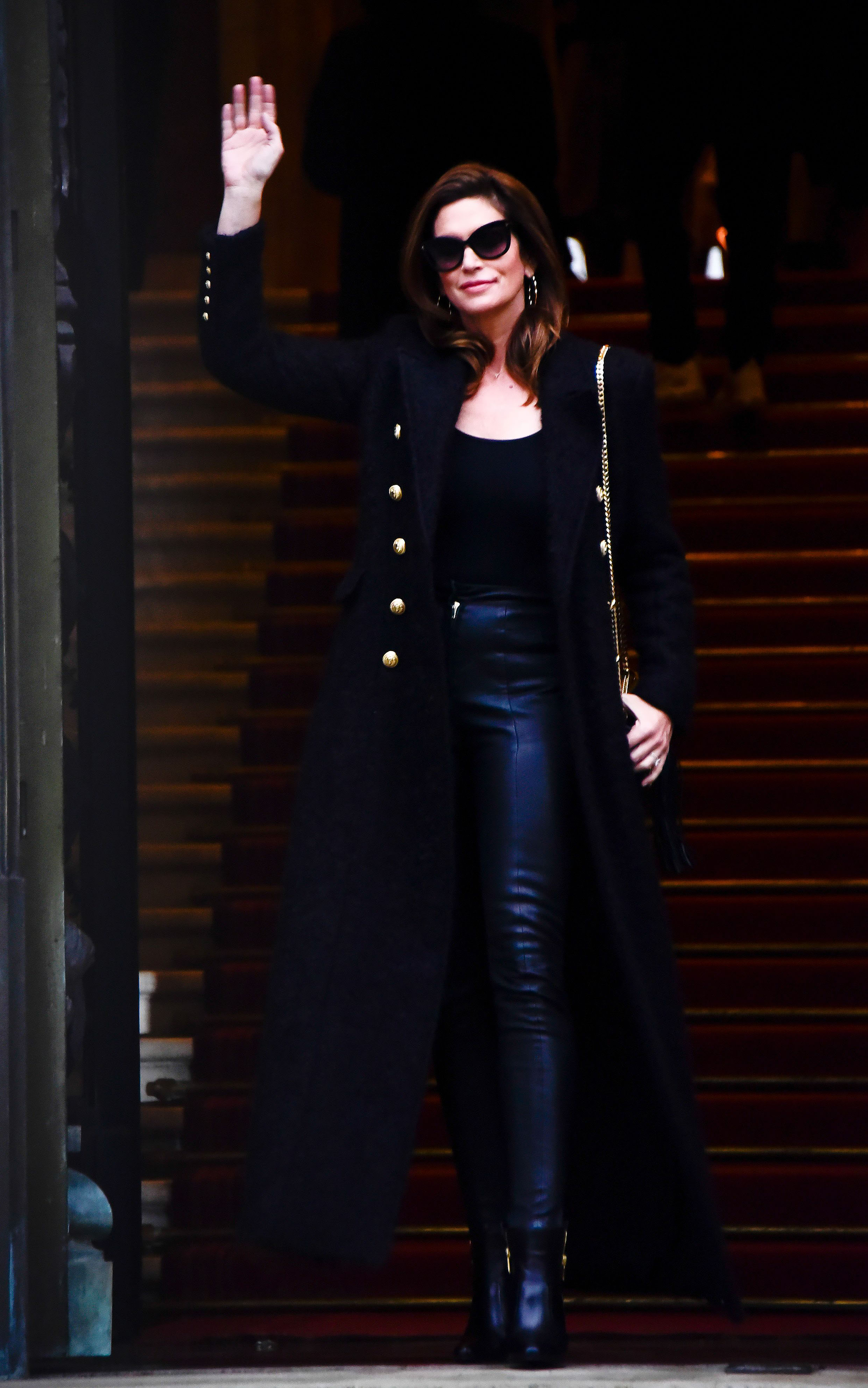 Cindy Crawford attends Balmain Menswear