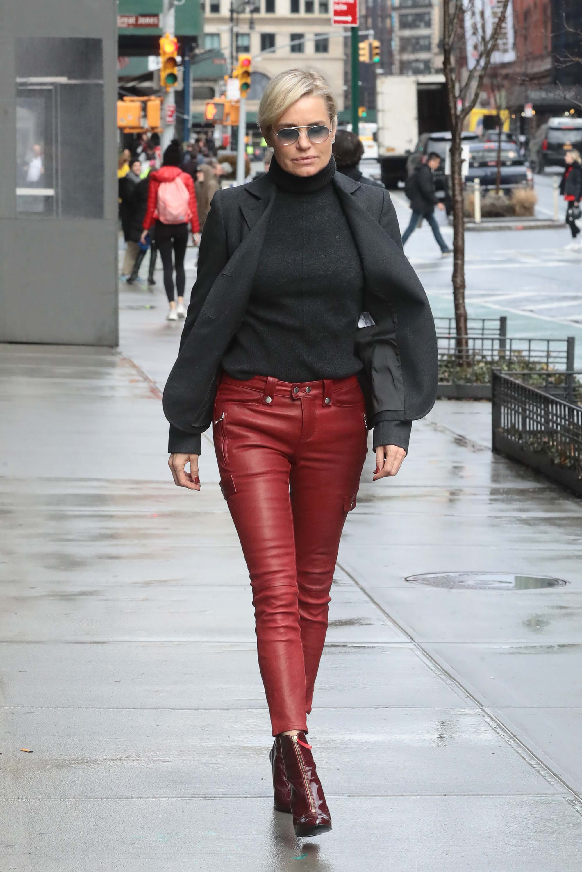 Yolanda Hadid out & about in NYC
