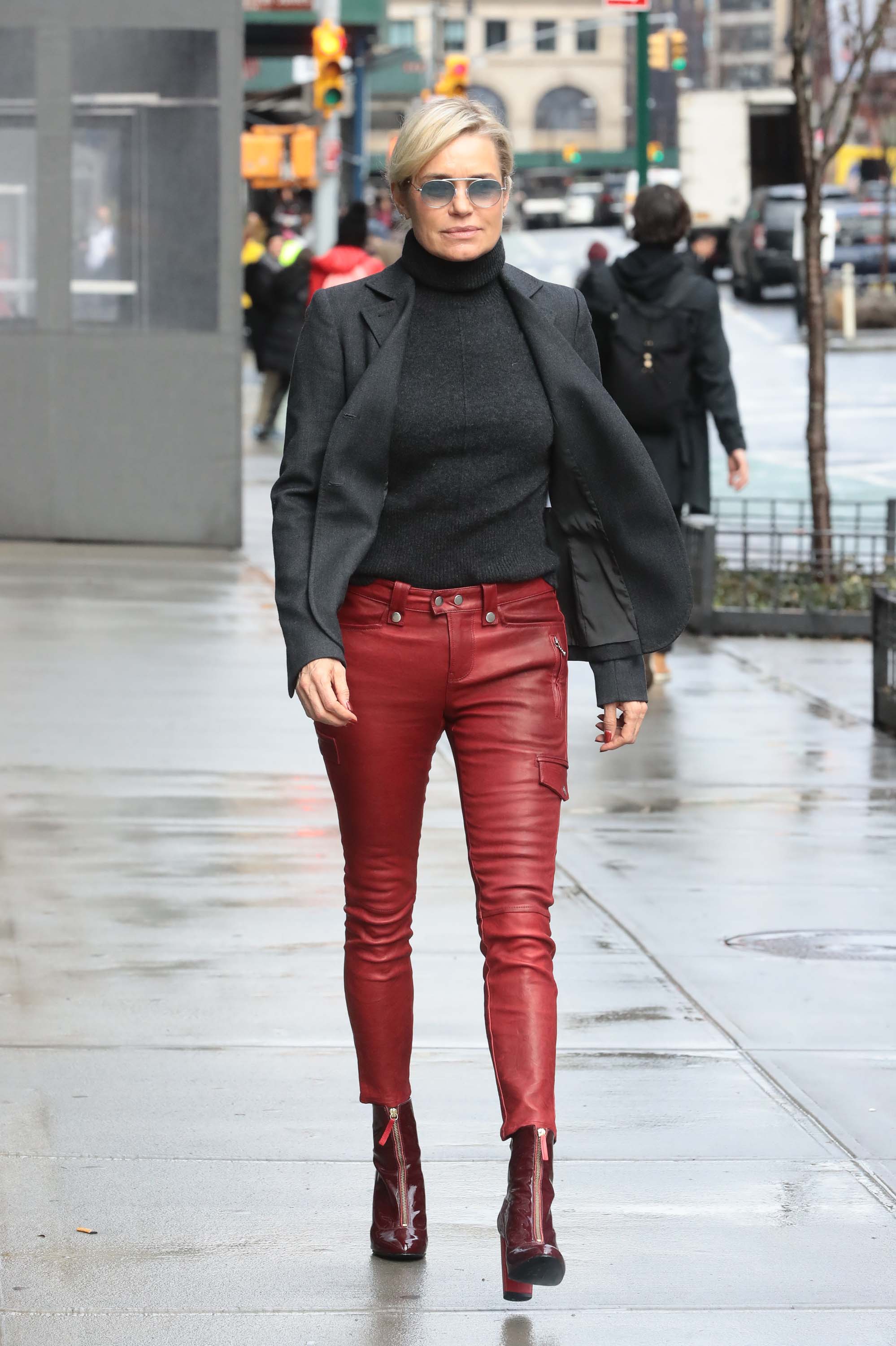 Yolanda Hadid out & about in NYC