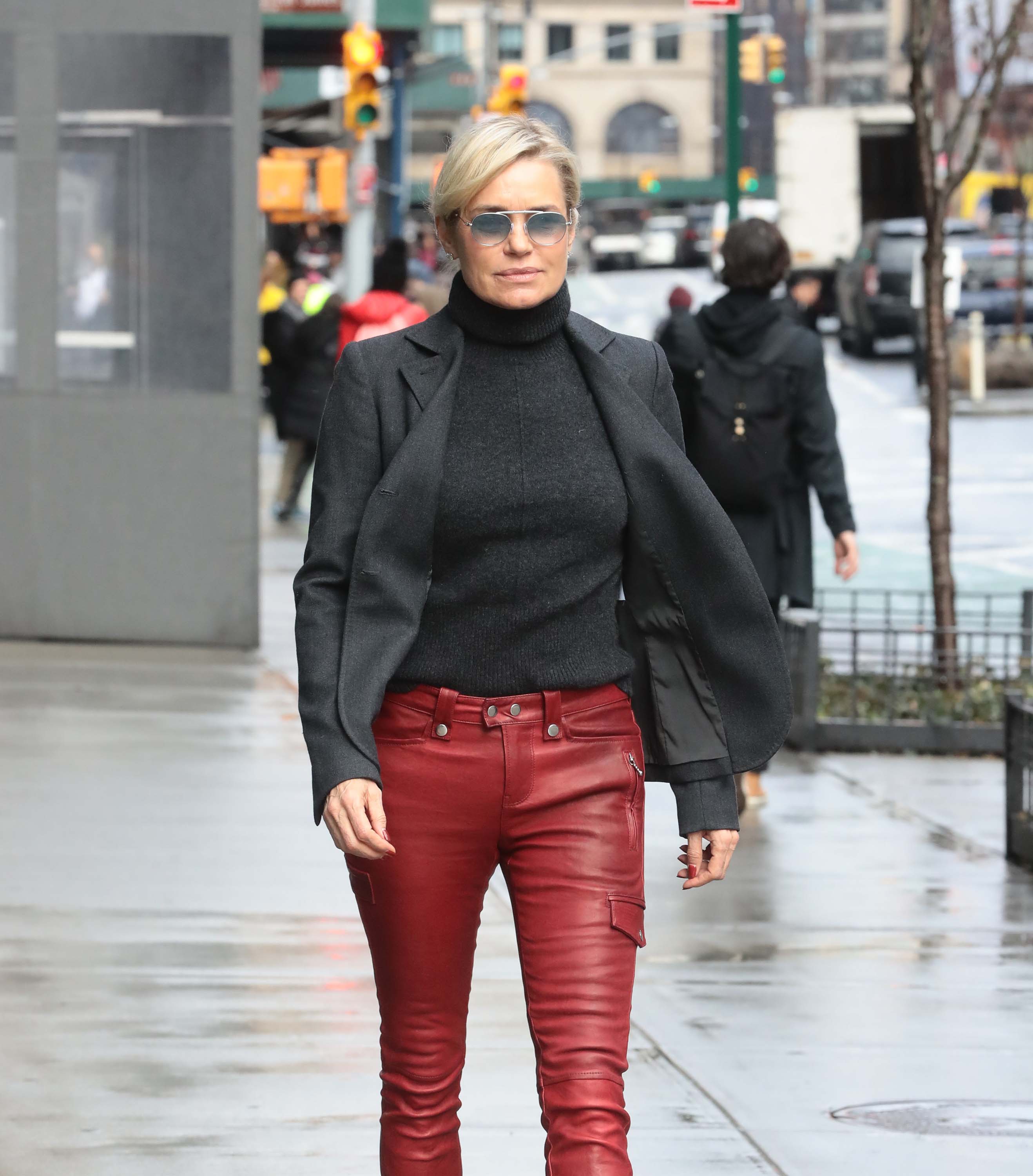 Yolanda Hadid out & about in NYC