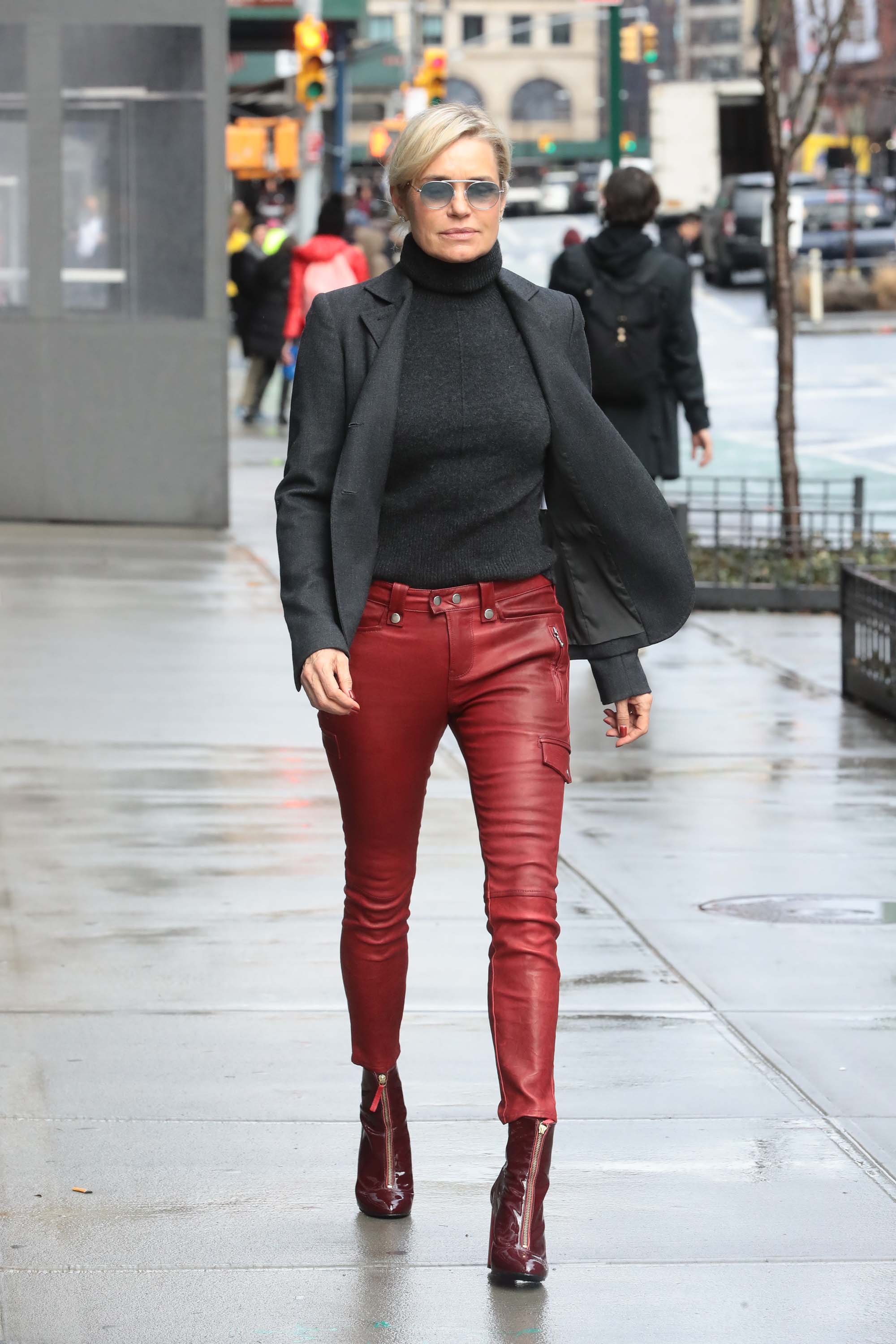 Yolanda Hadid out & about in NYC