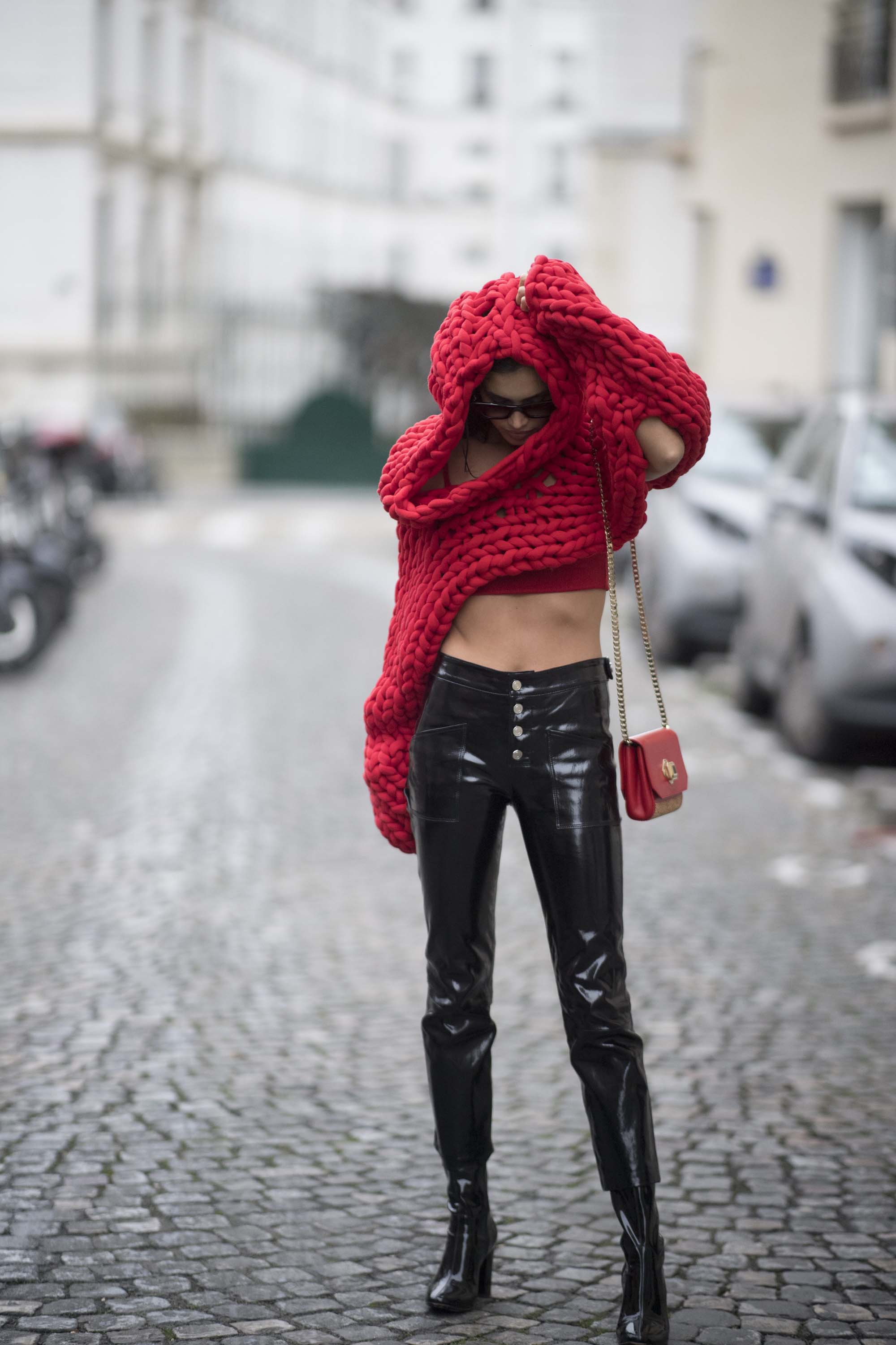 Sara Sampaio Street Style in Paris