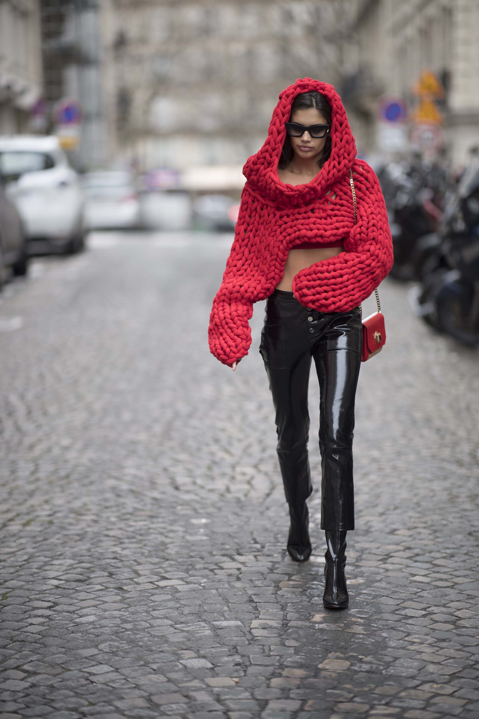 Sara Sampaio Street Style in Paris