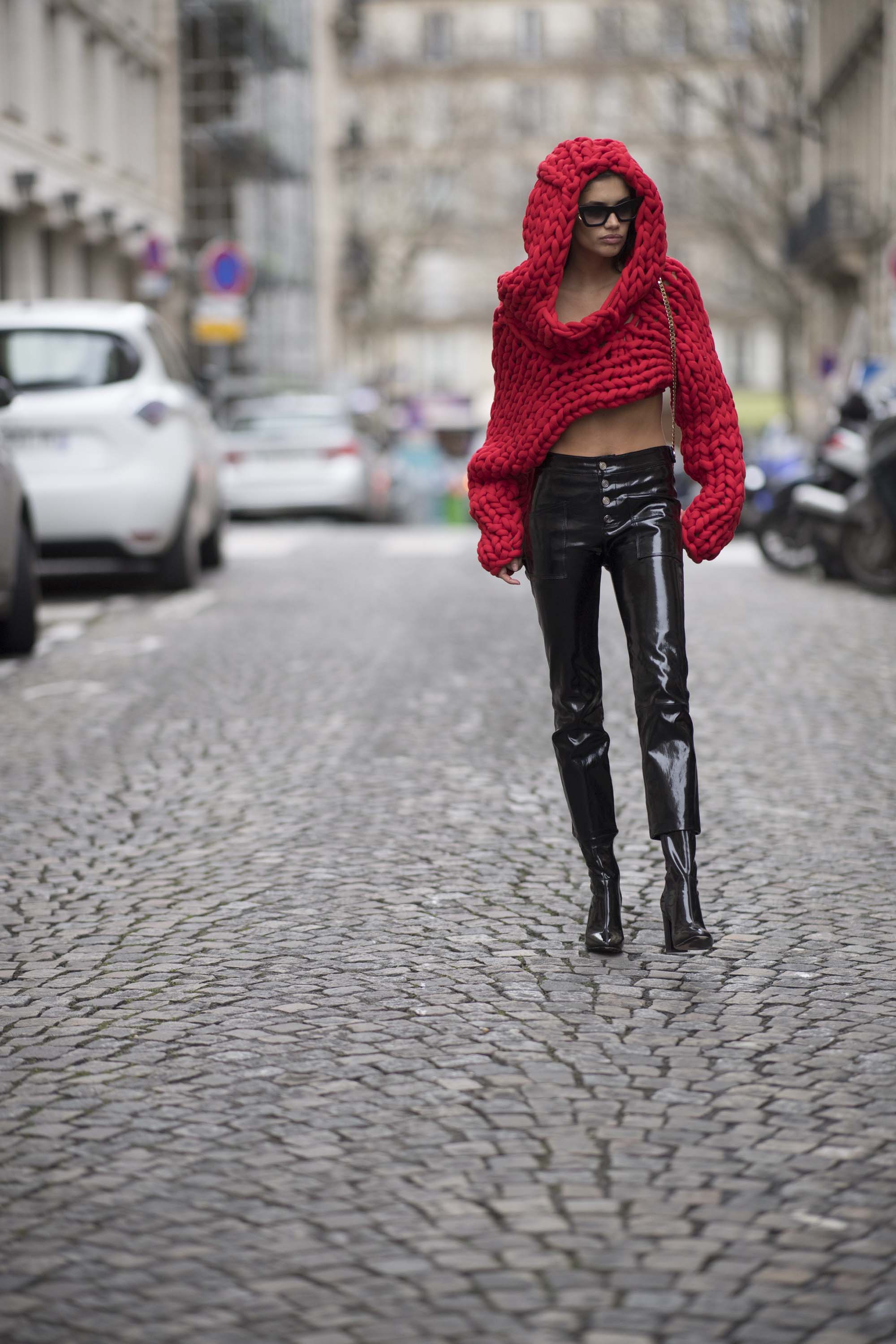 Sara Sampaio Street Style in Paris