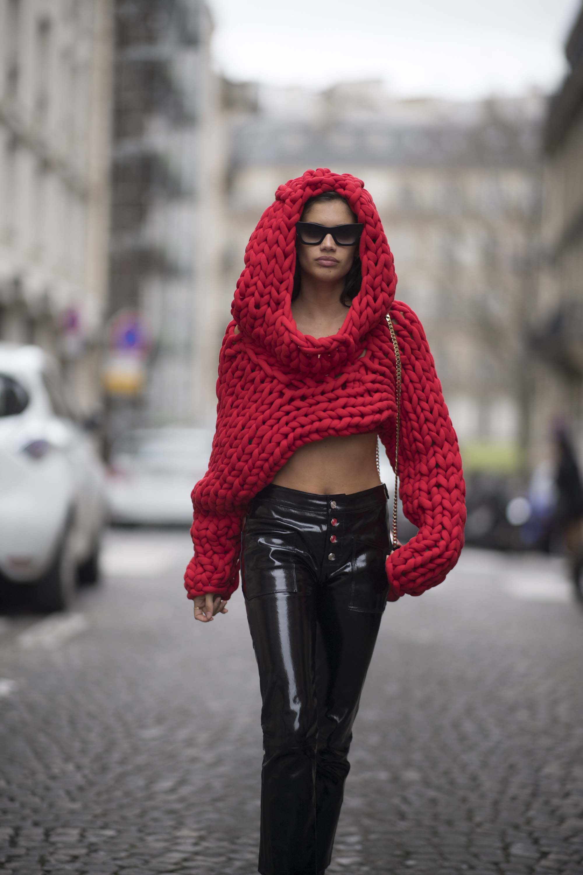 Sara Sampaio Street Style in Paris