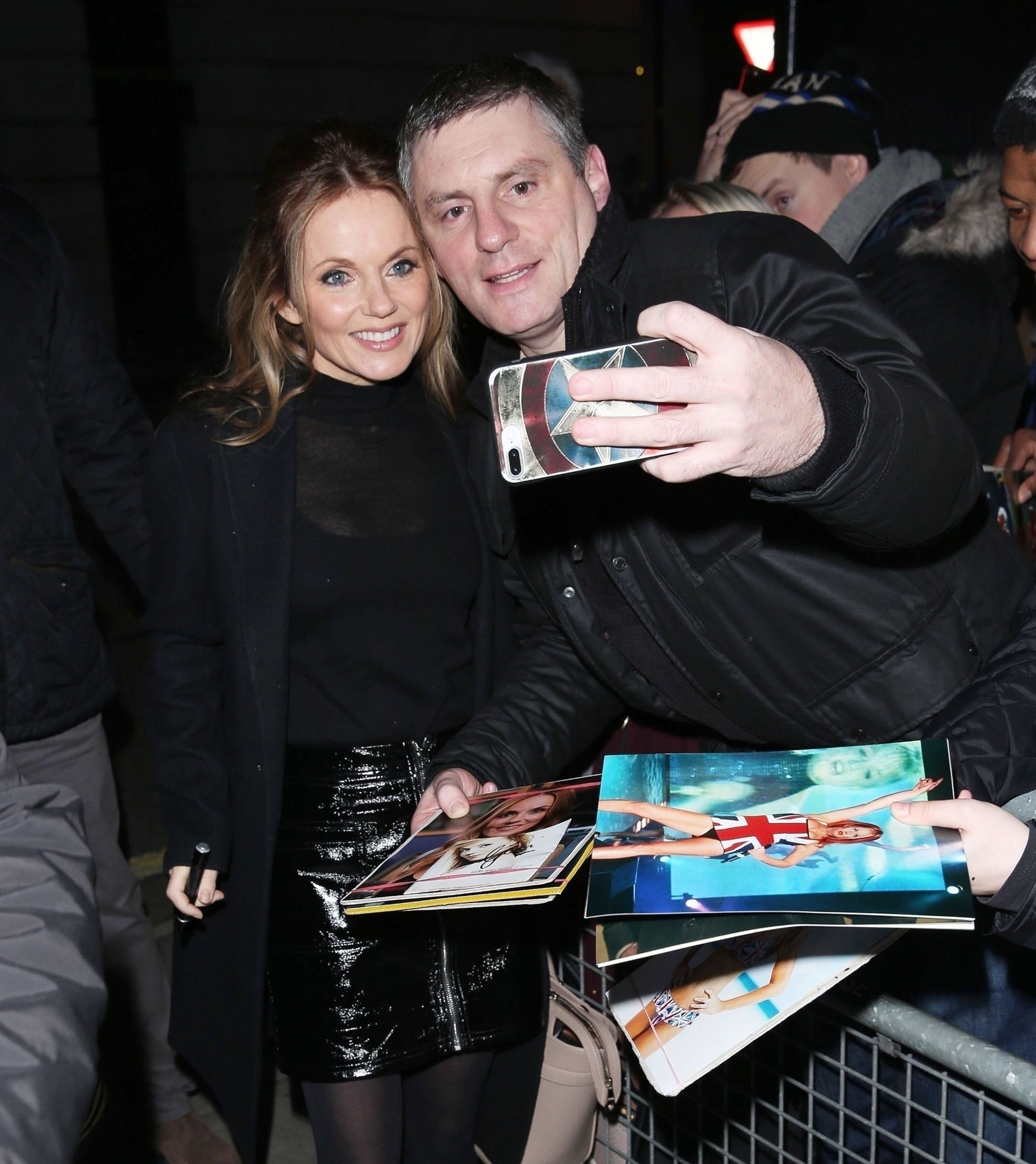 Geri Horner arrives at the Chris Evans Breakfast Show