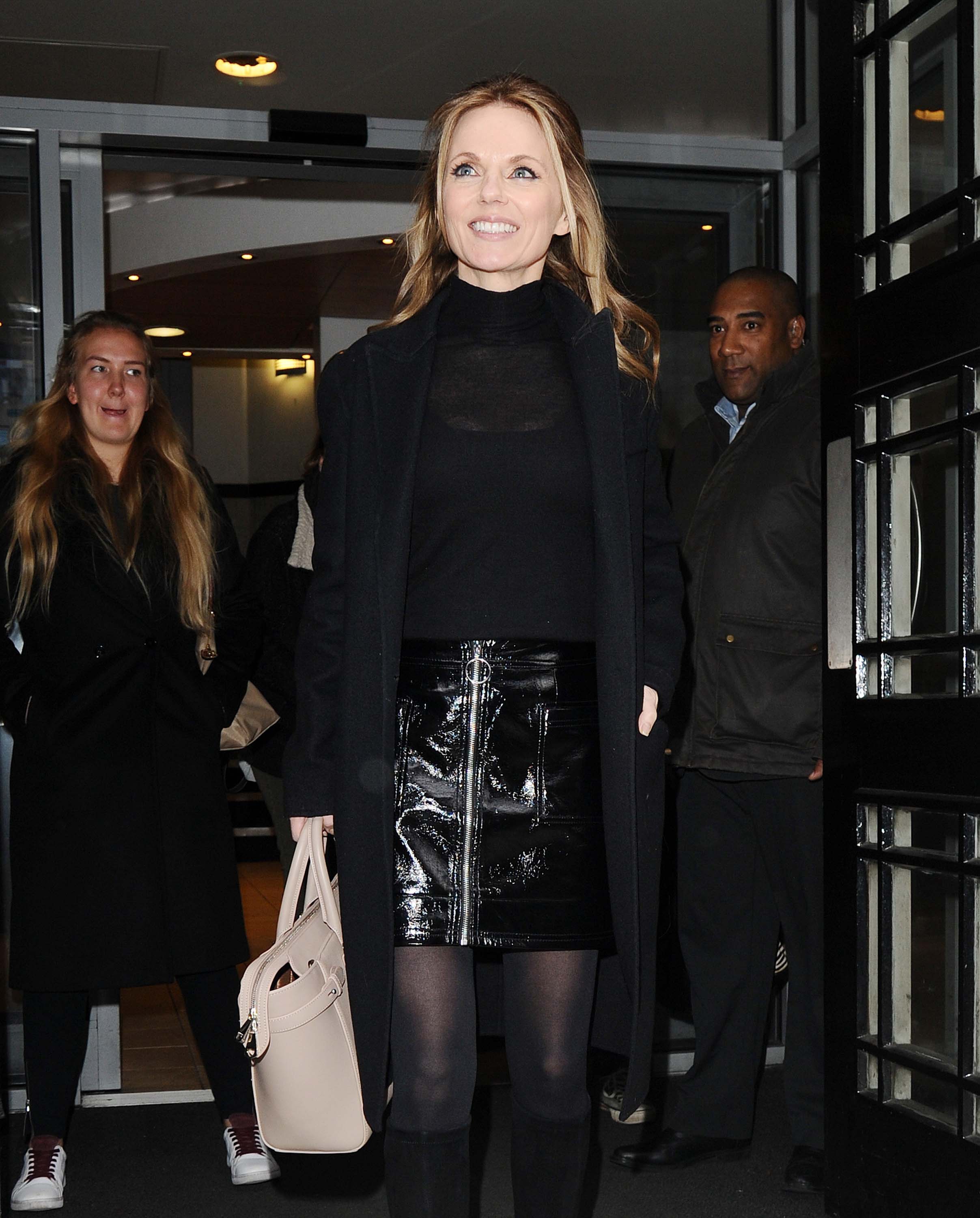 Geri Horner arrives at the Chris Evans Breakfast Show