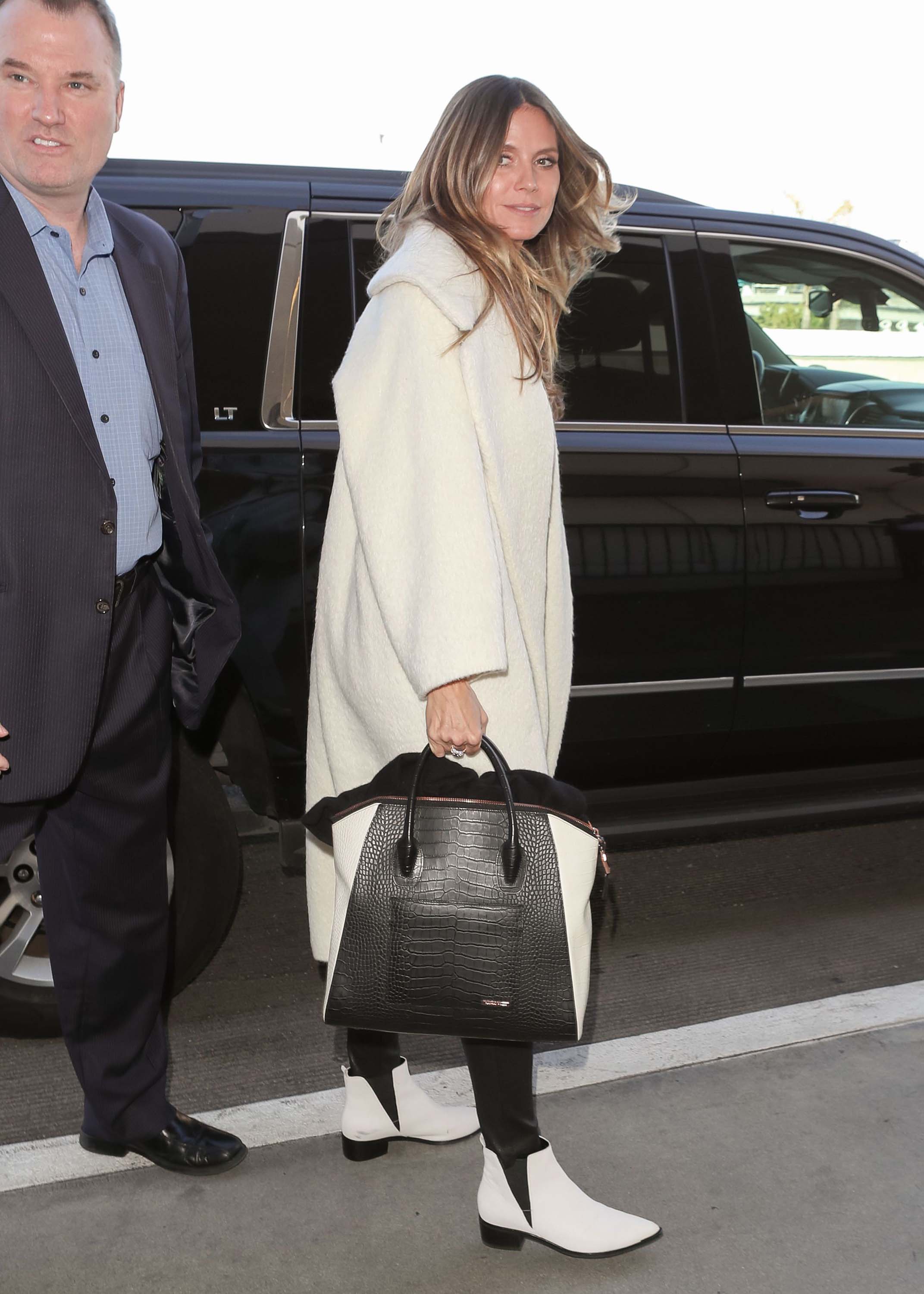 Heidi Klum departs from LAX