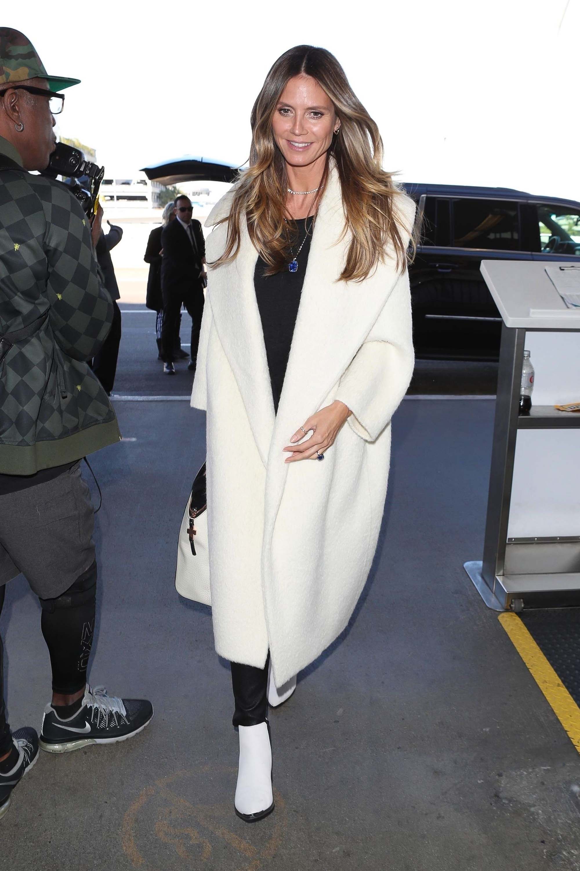 Heidi Klum departs from LAX