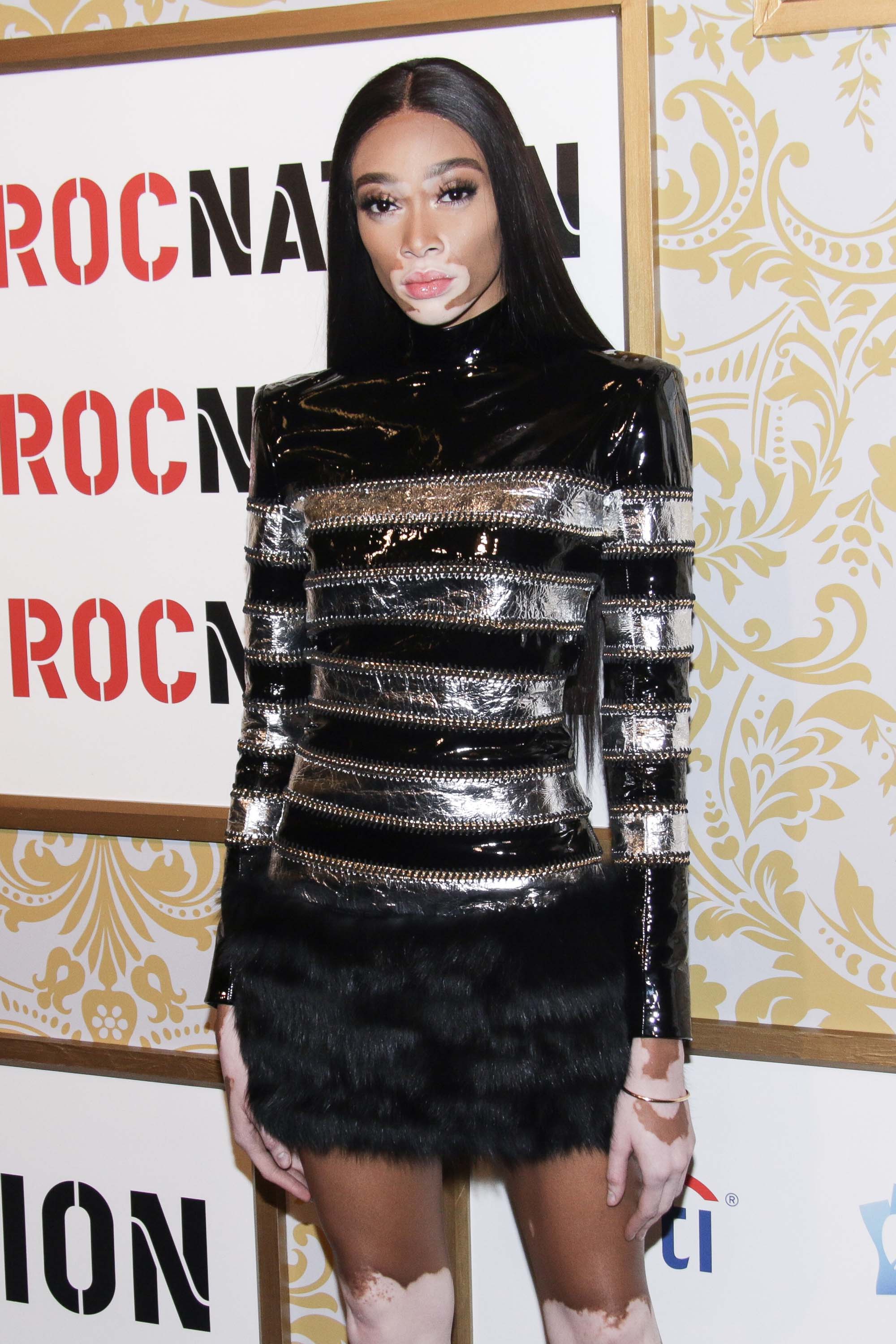 Winnie Harlow attends Roc Nation’s The Brunch Black Carpet event