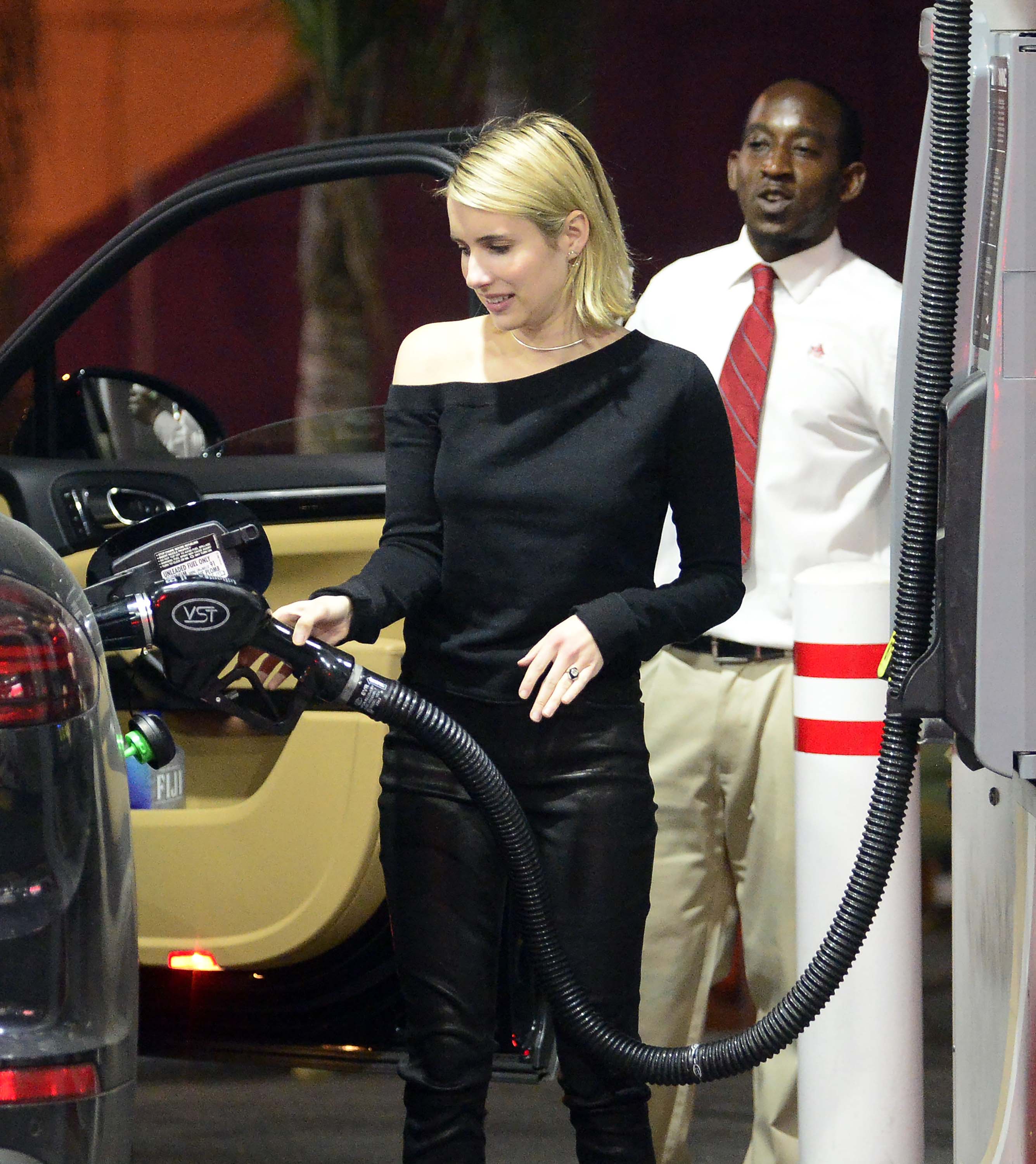 Emma Roberts heading out for girls night