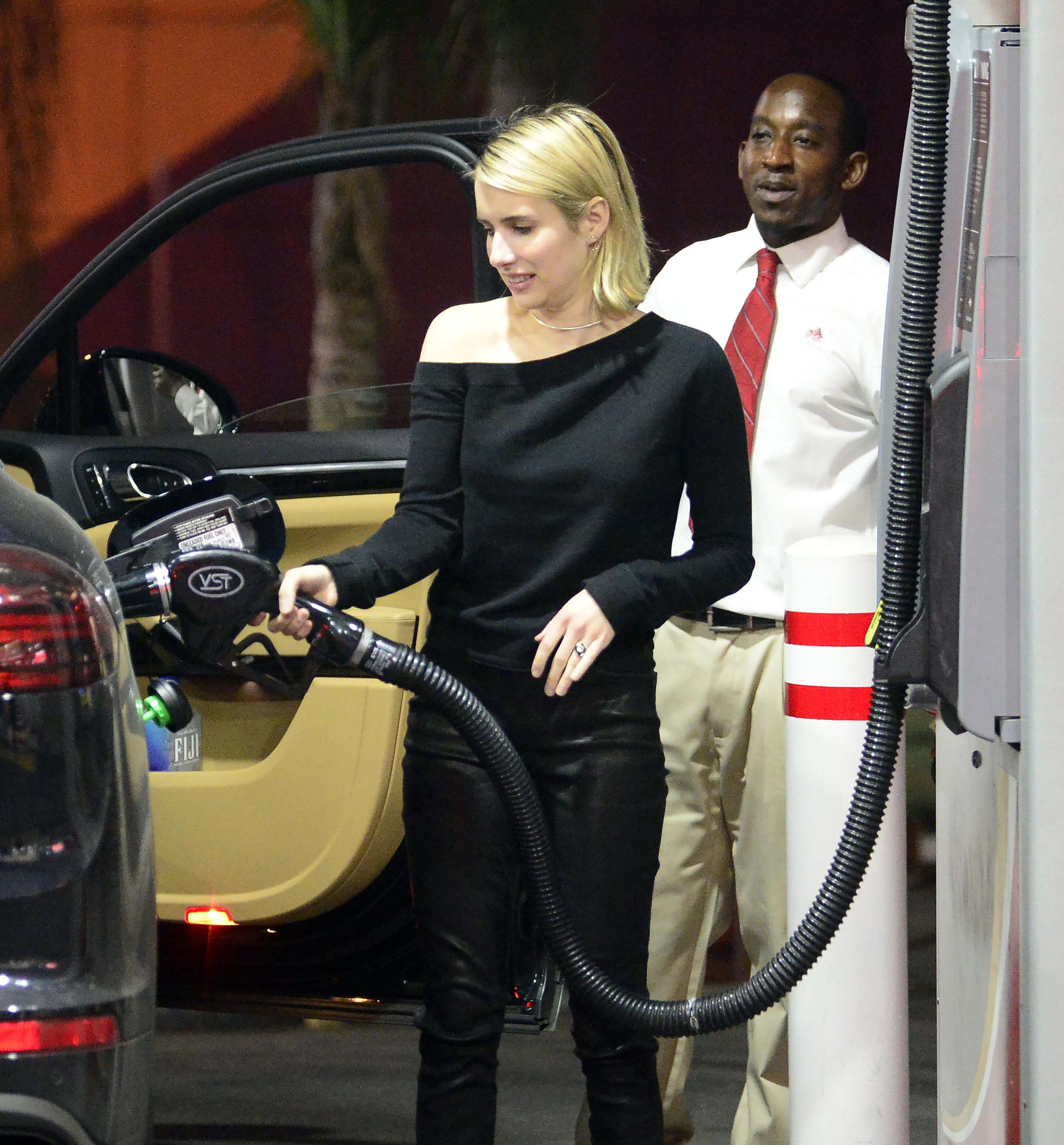 Emma Roberts heading out for girls night