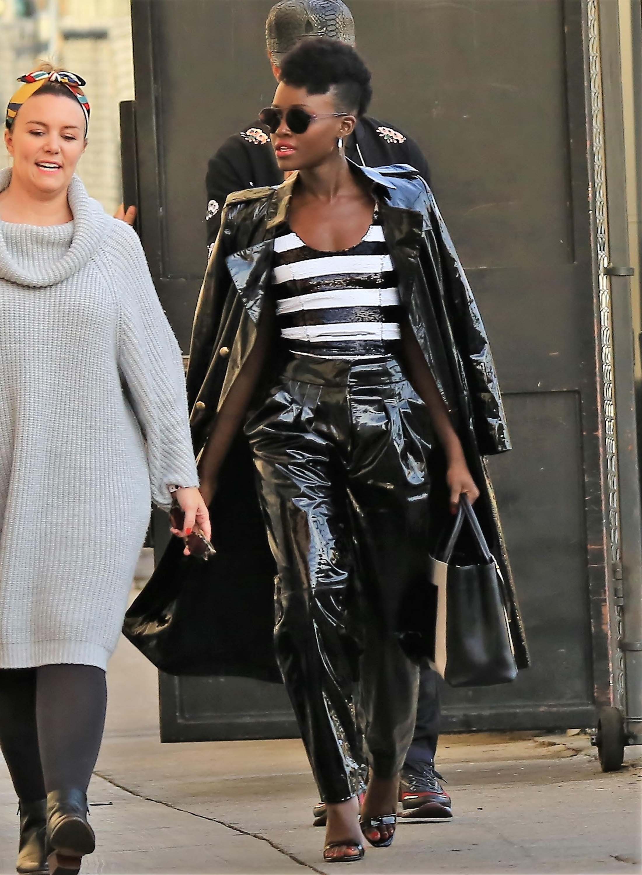 Lupita Nyong’o seen arriving at Jimmy Kimmel Live Studios