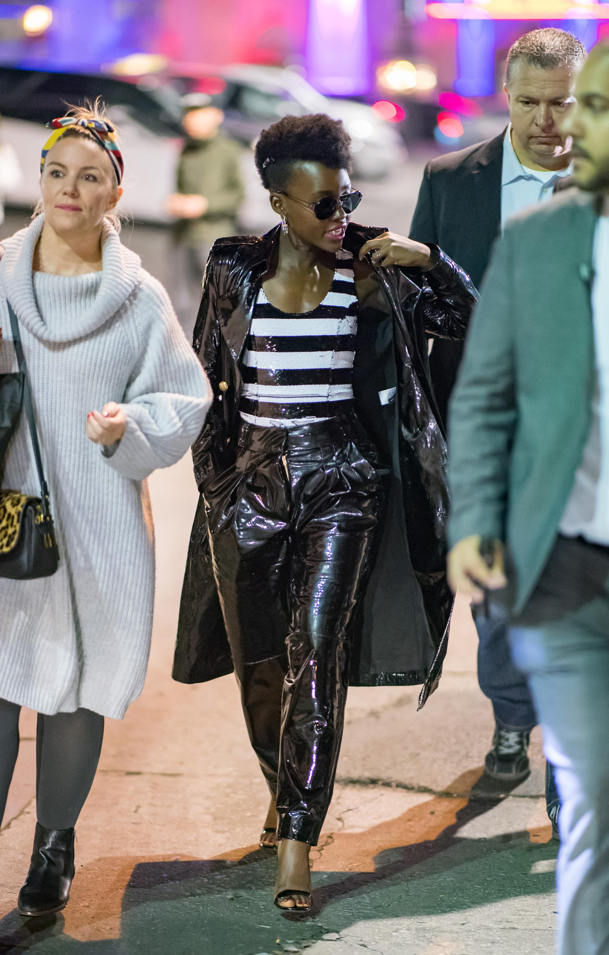 Lupita Nyong’o seen arriving at Jimmy Kimmel Live Studios