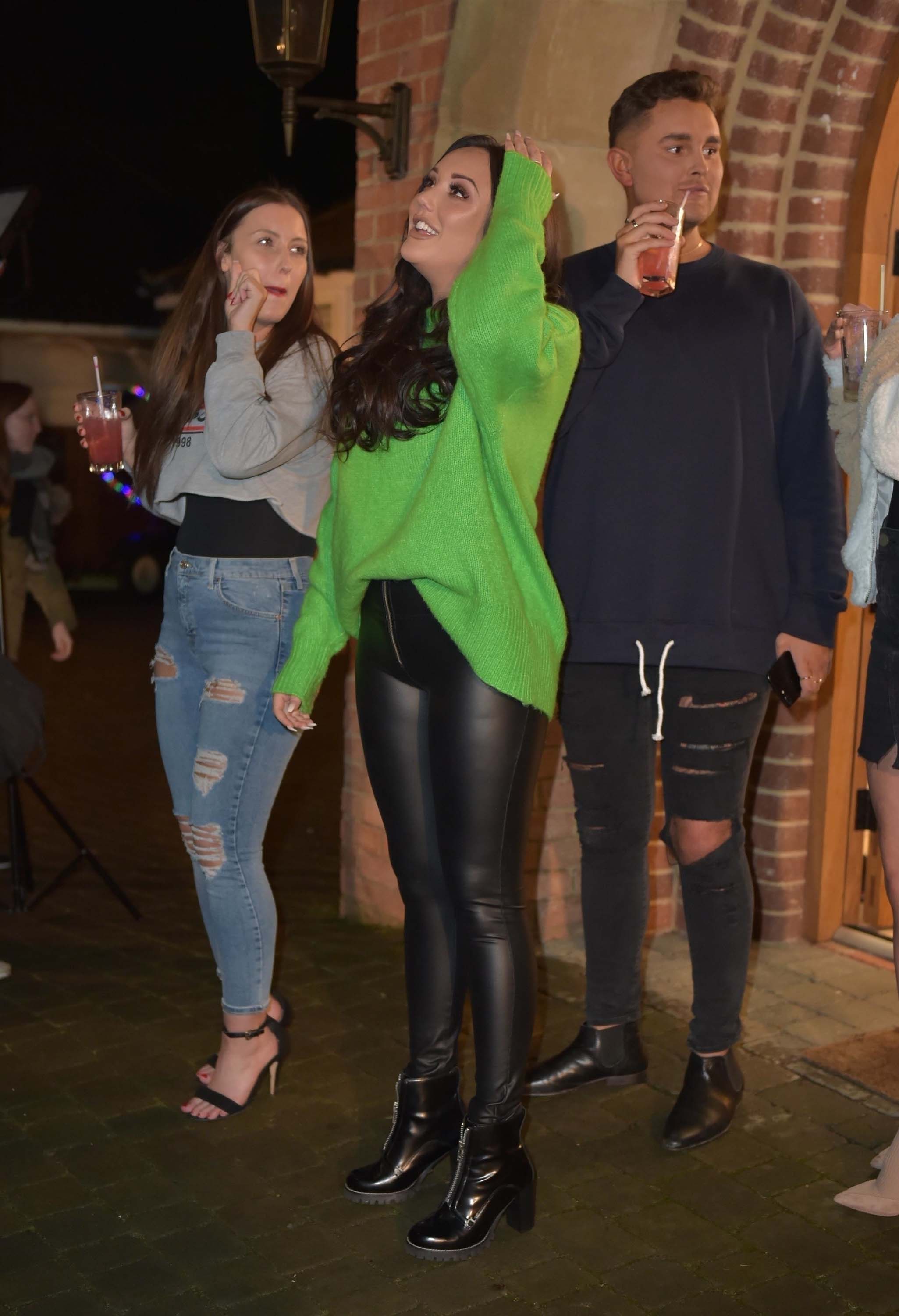 Charlotte Crosby at Birthday party at her mansion