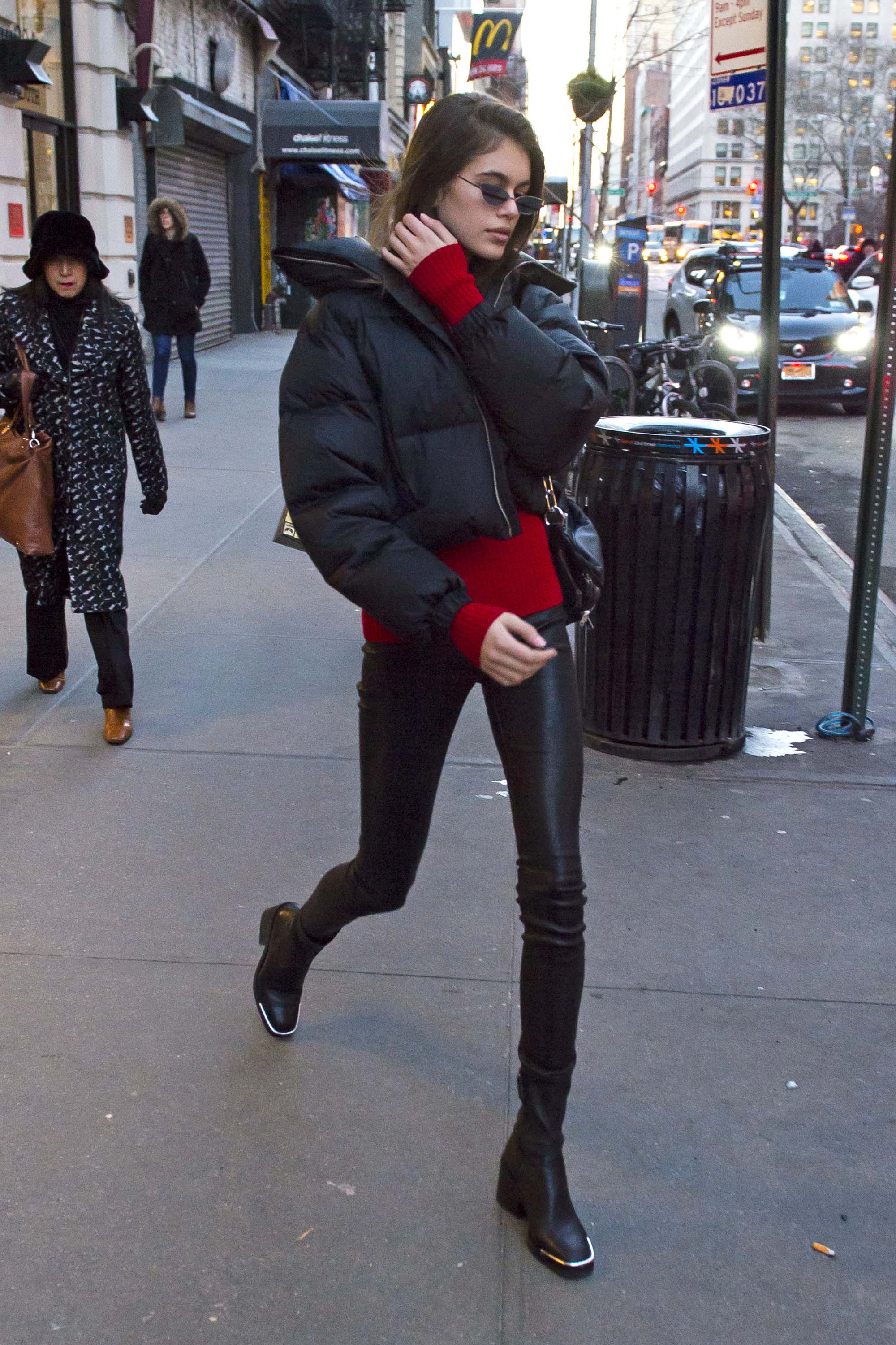 Kaia Gerber shopping in NYC