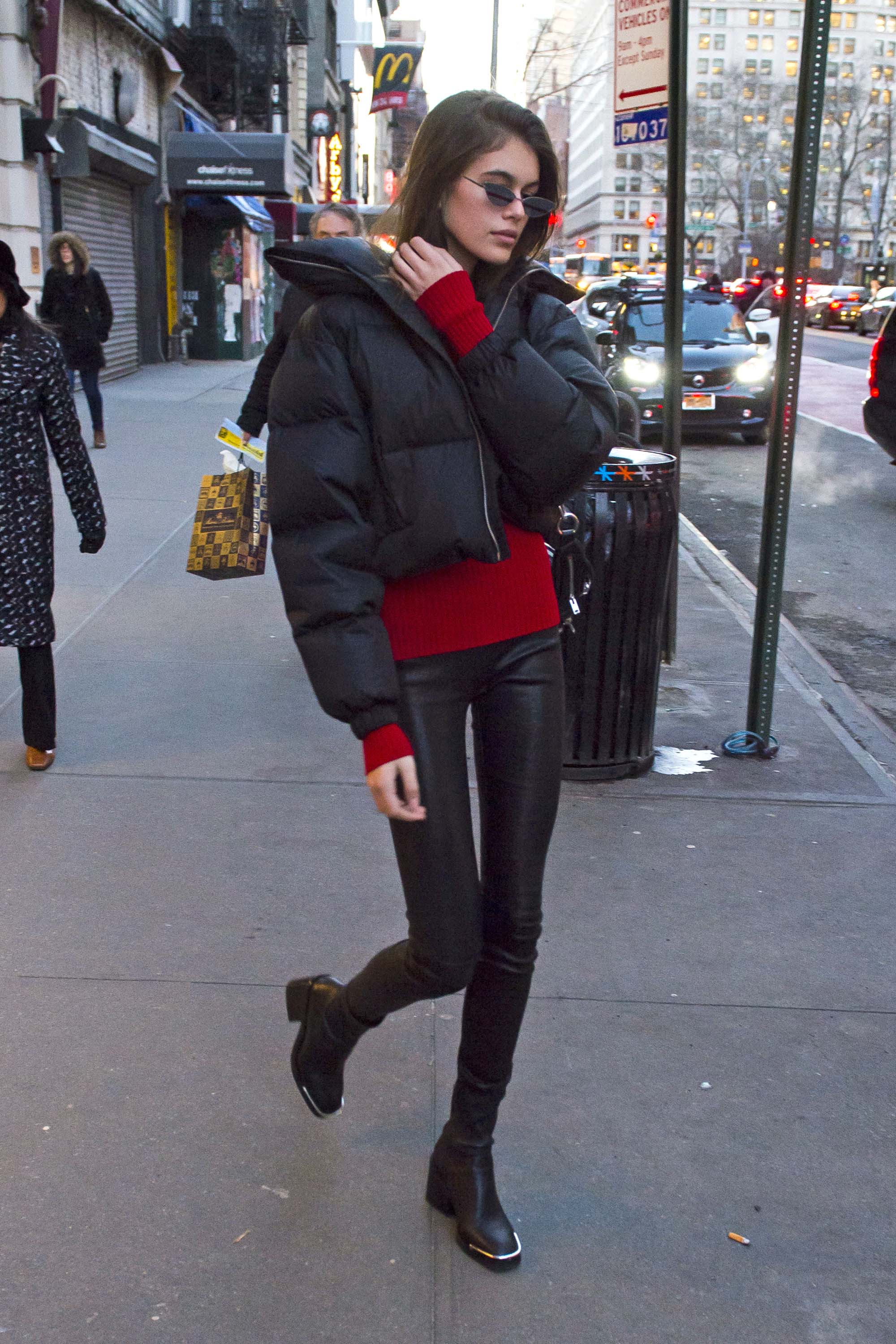 Kaia Gerber shopping in NYC