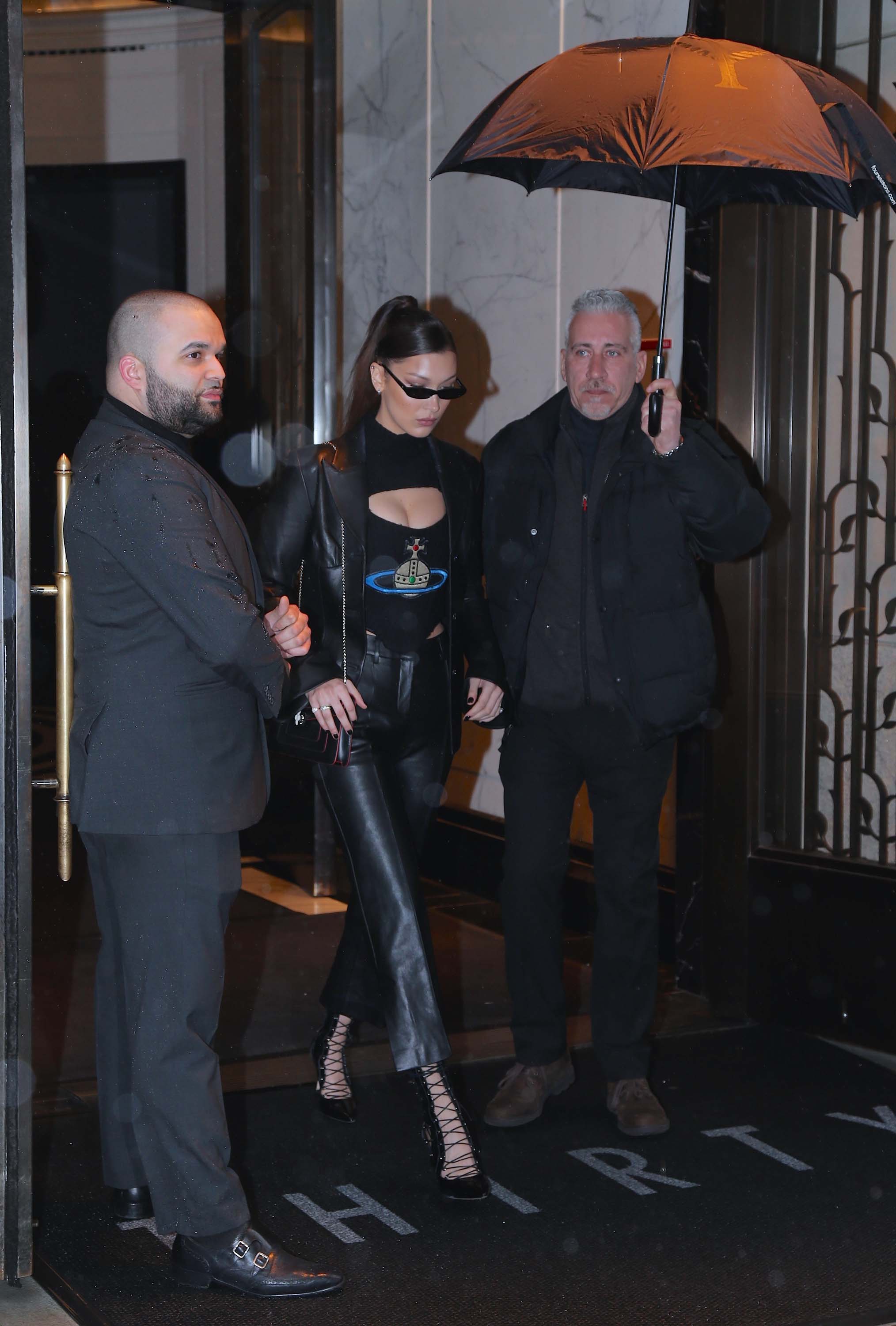 Bella Hadid leaves her apartment