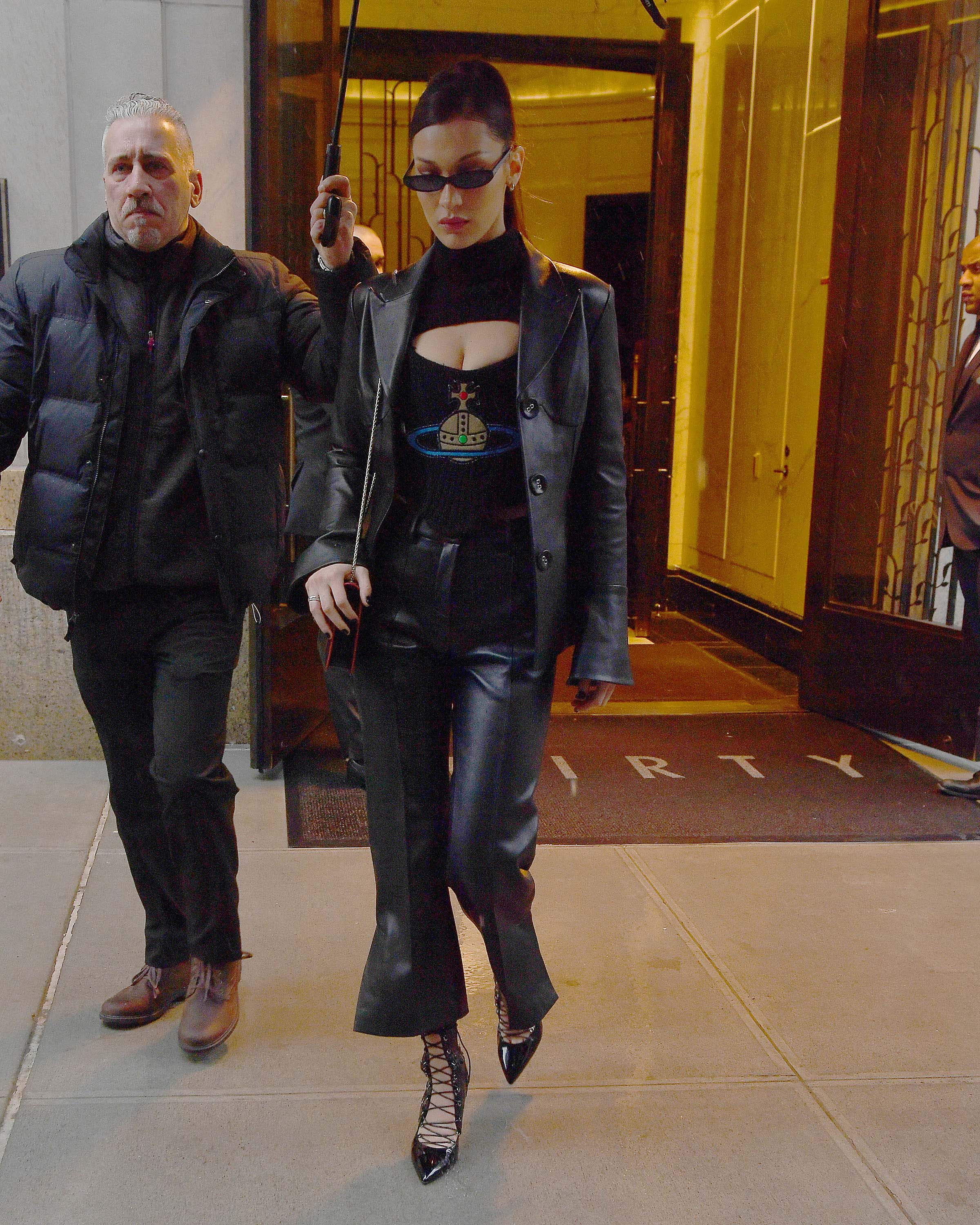 Bella Hadid leaves her apartment