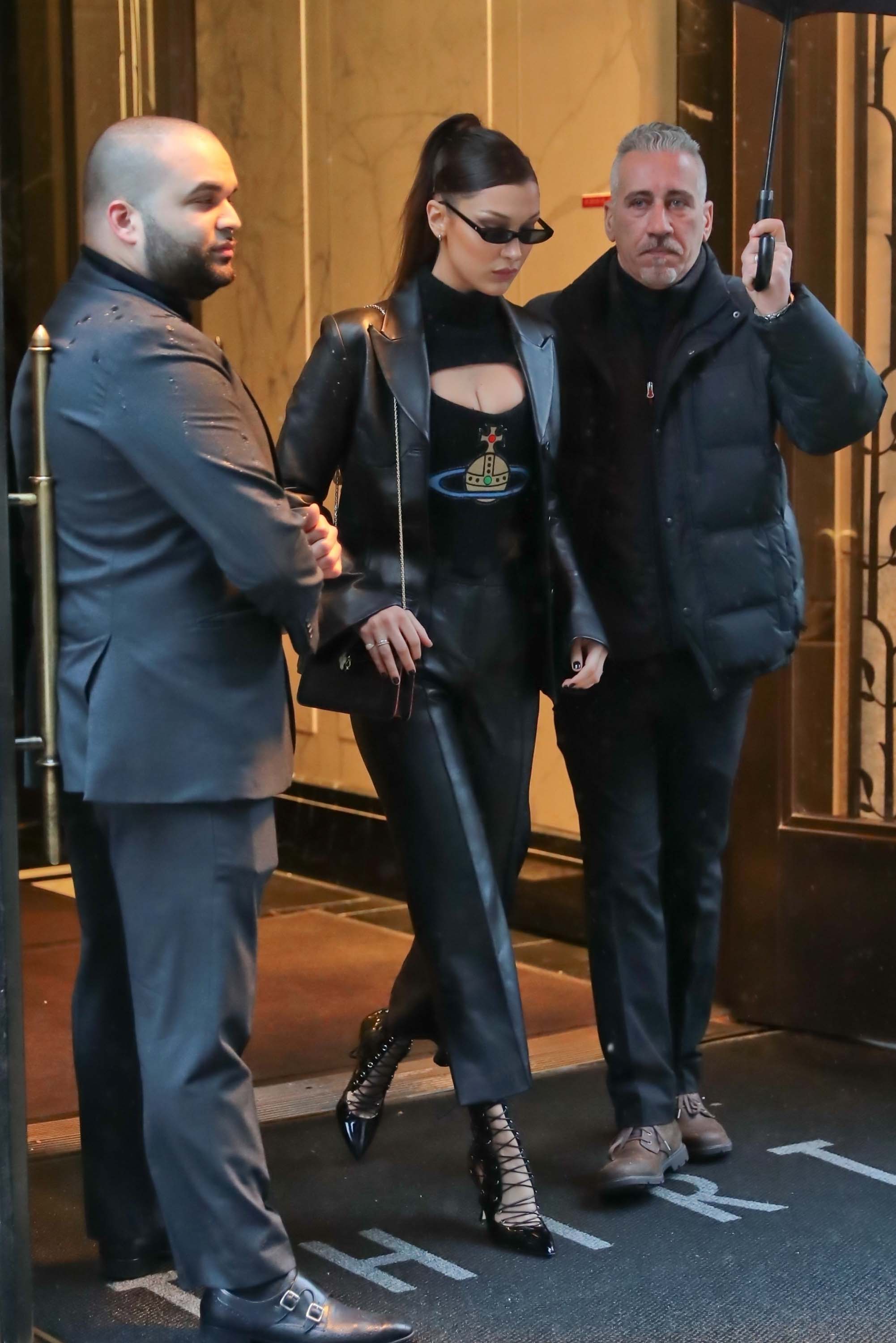 Bella Hadid leaves her apartment