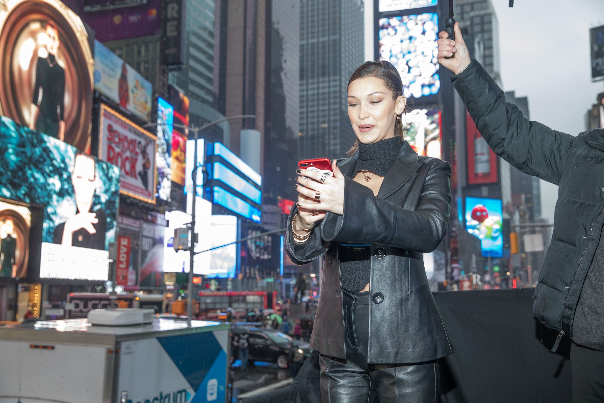 Bella Hadid leaves her apartment