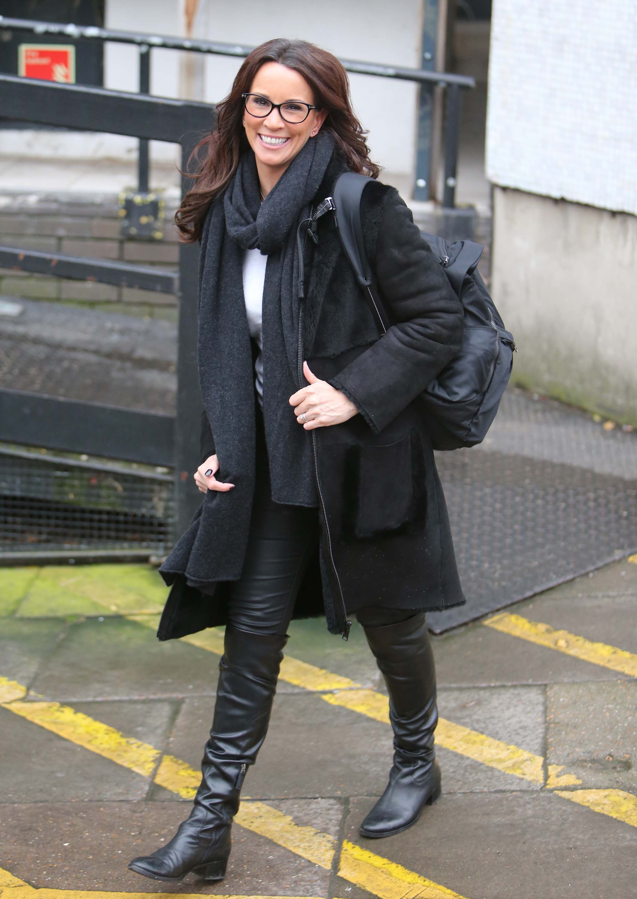 Andrea McLean outside ITV Studios