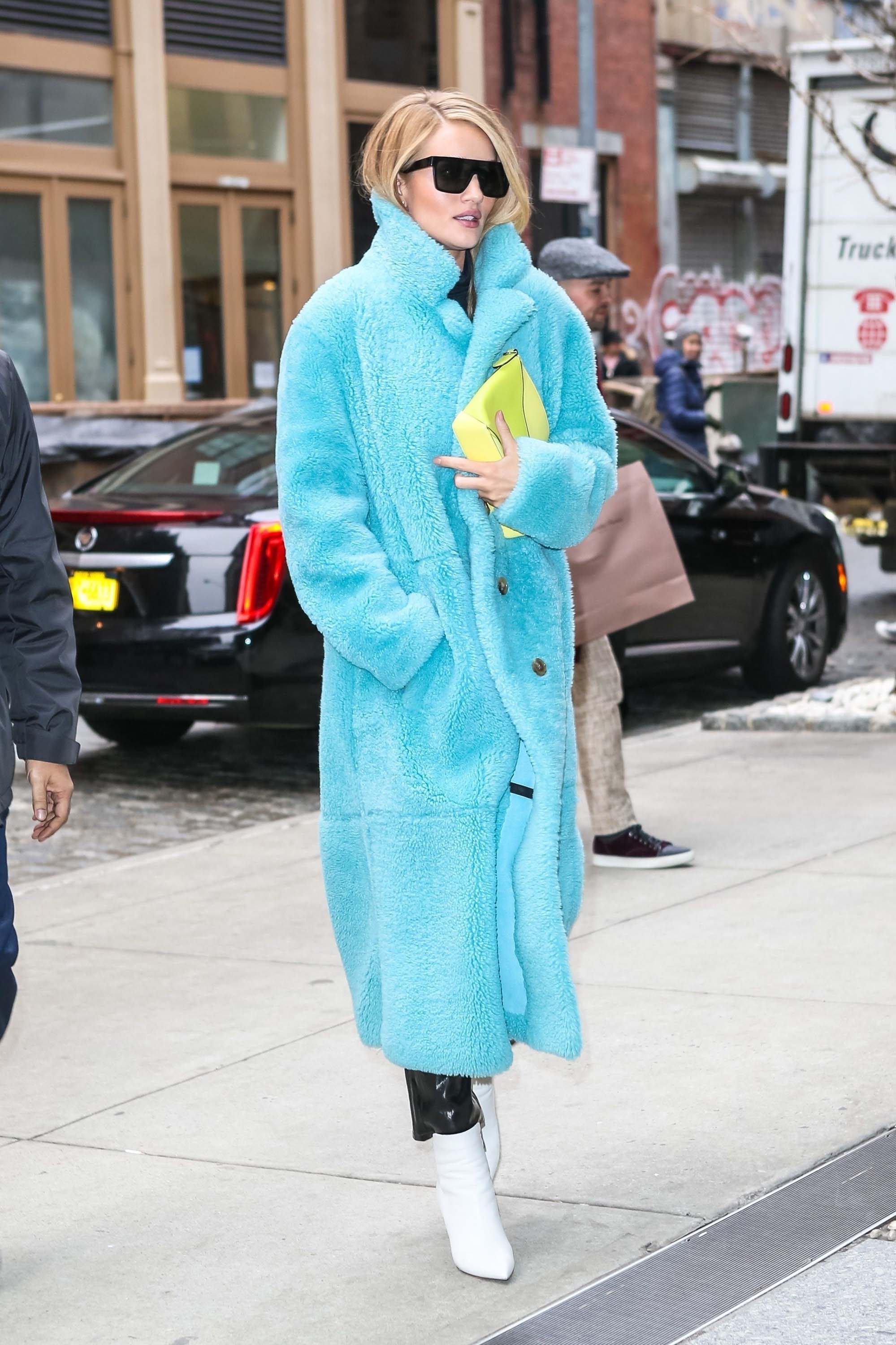 Rosie Huntington Whiteley out in New York City