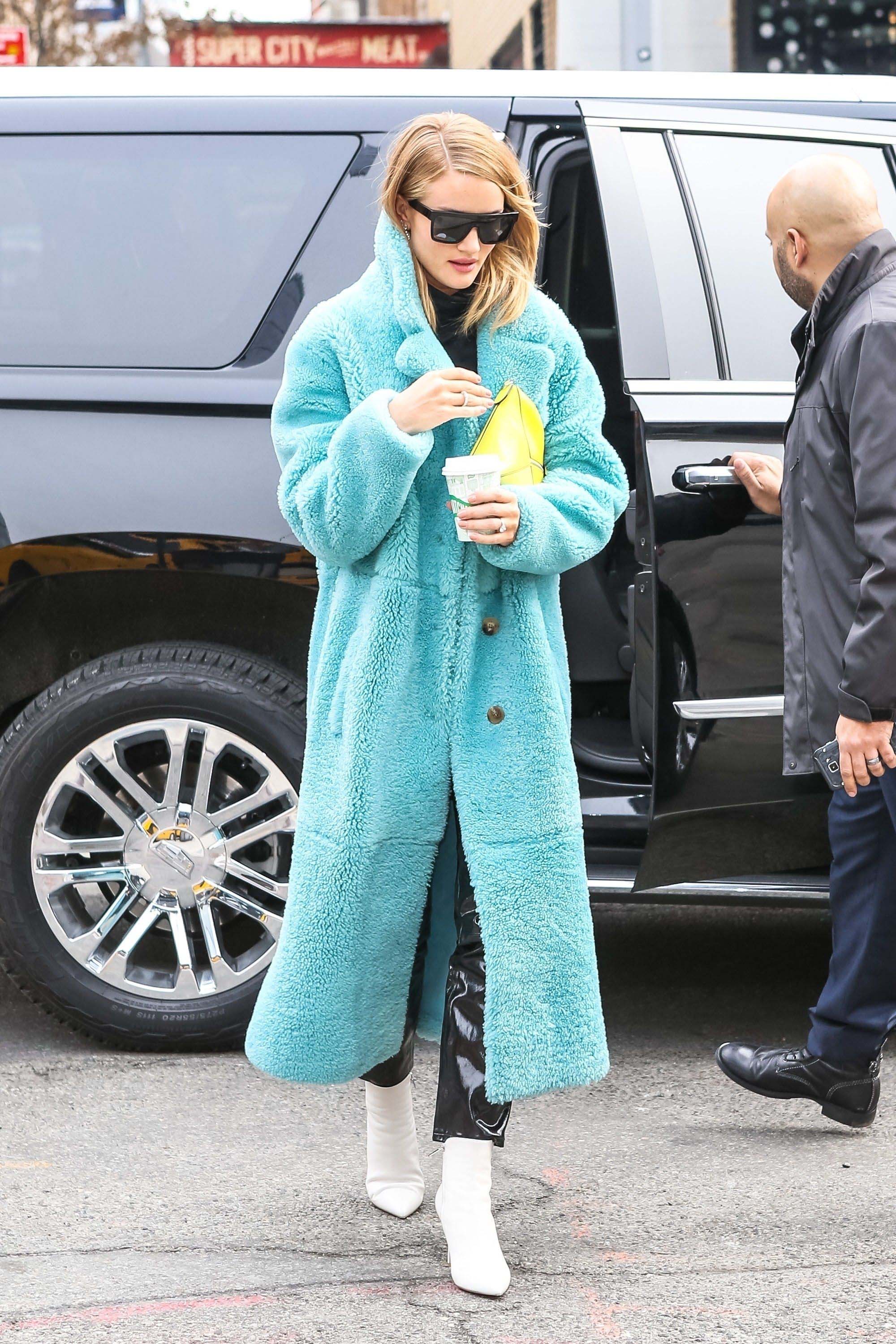 Rosie Huntington Whiteley out in New York City