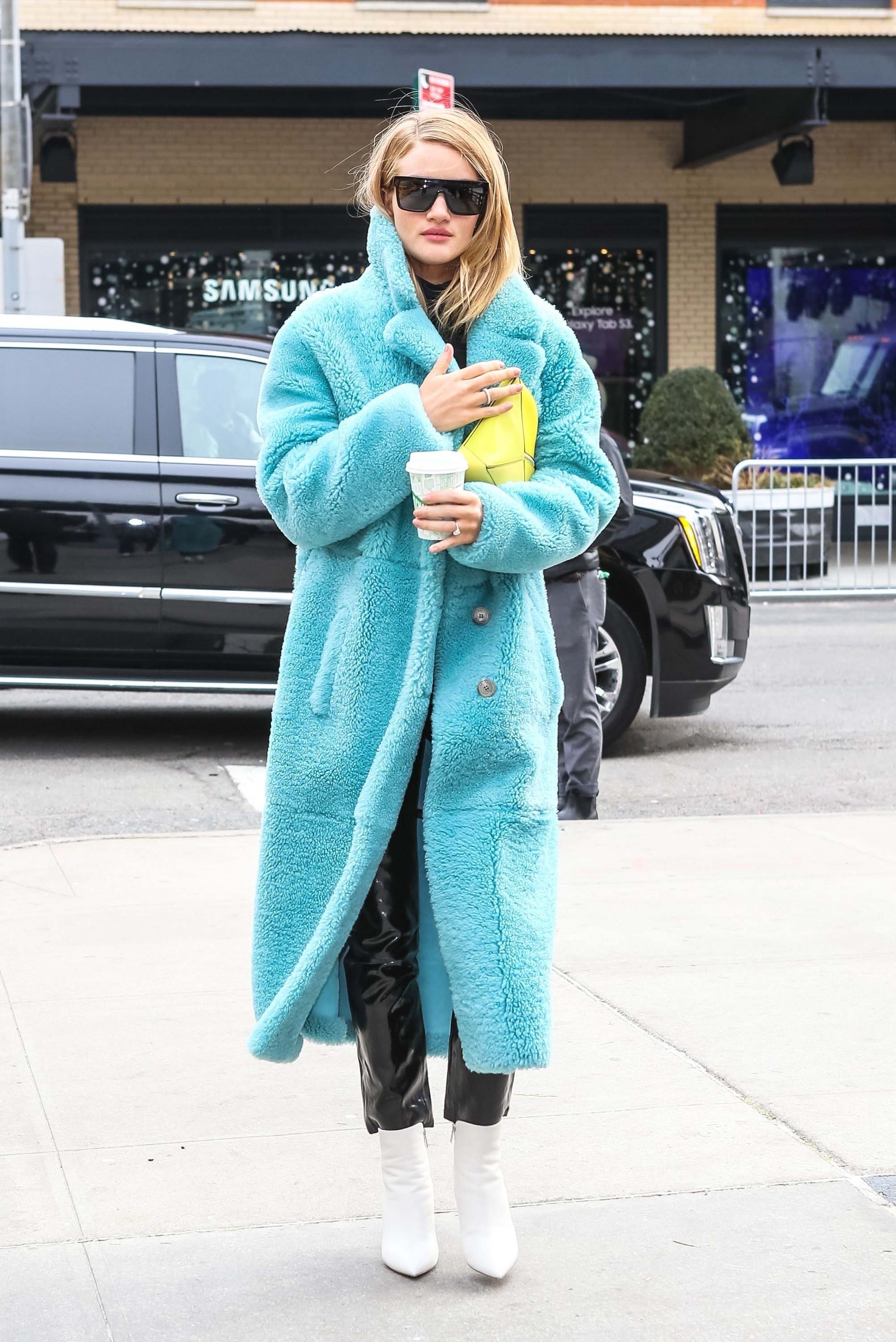 Rosie Huntington Whiteley out in New York City