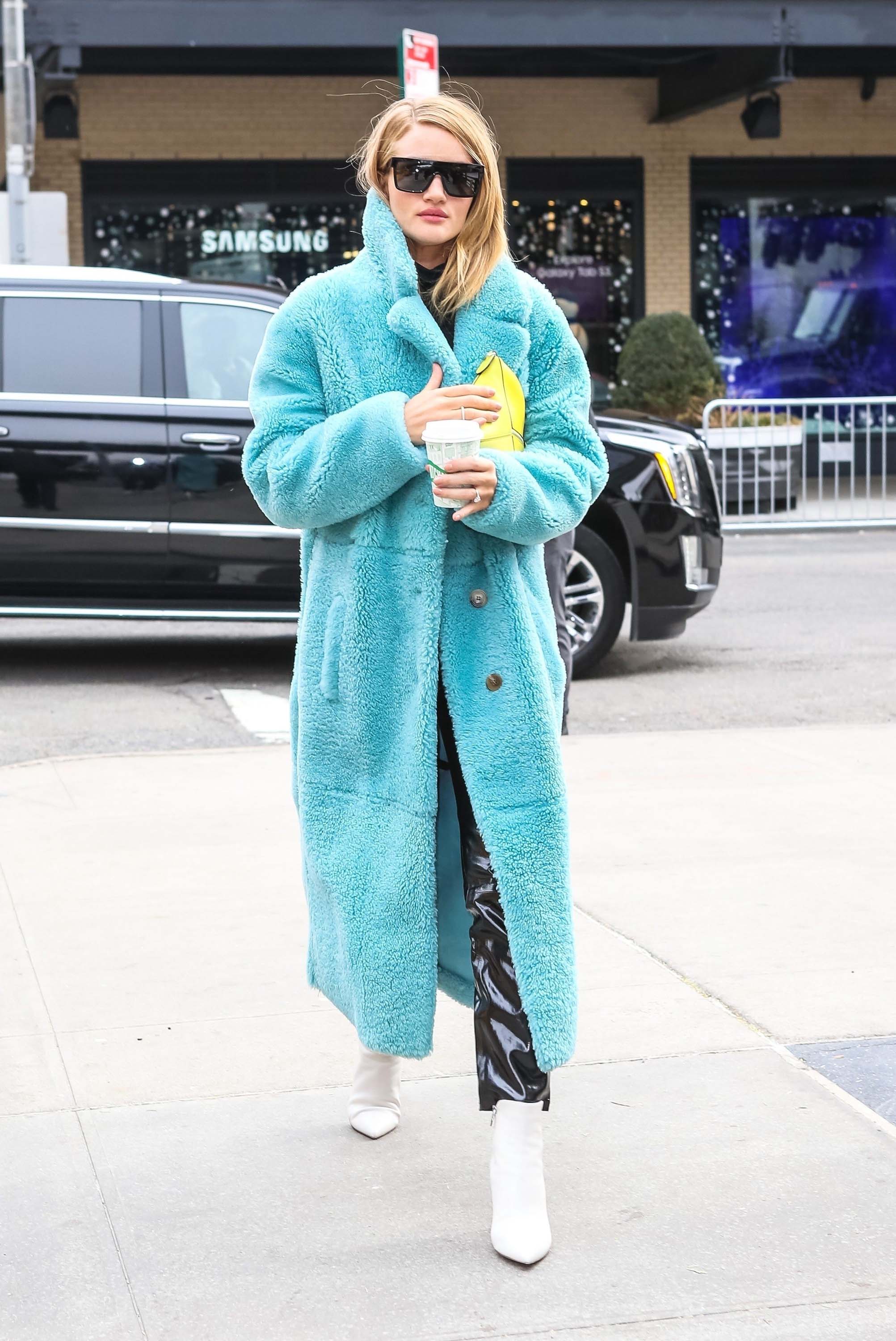 Rosie Huntington Whiteley out in New York City