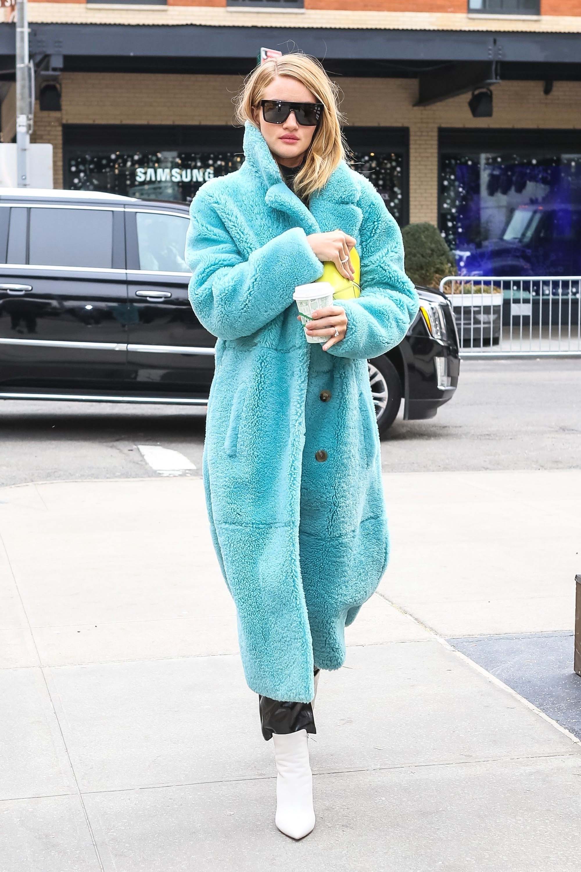 Rosie Huntington Whiteley out in New York City