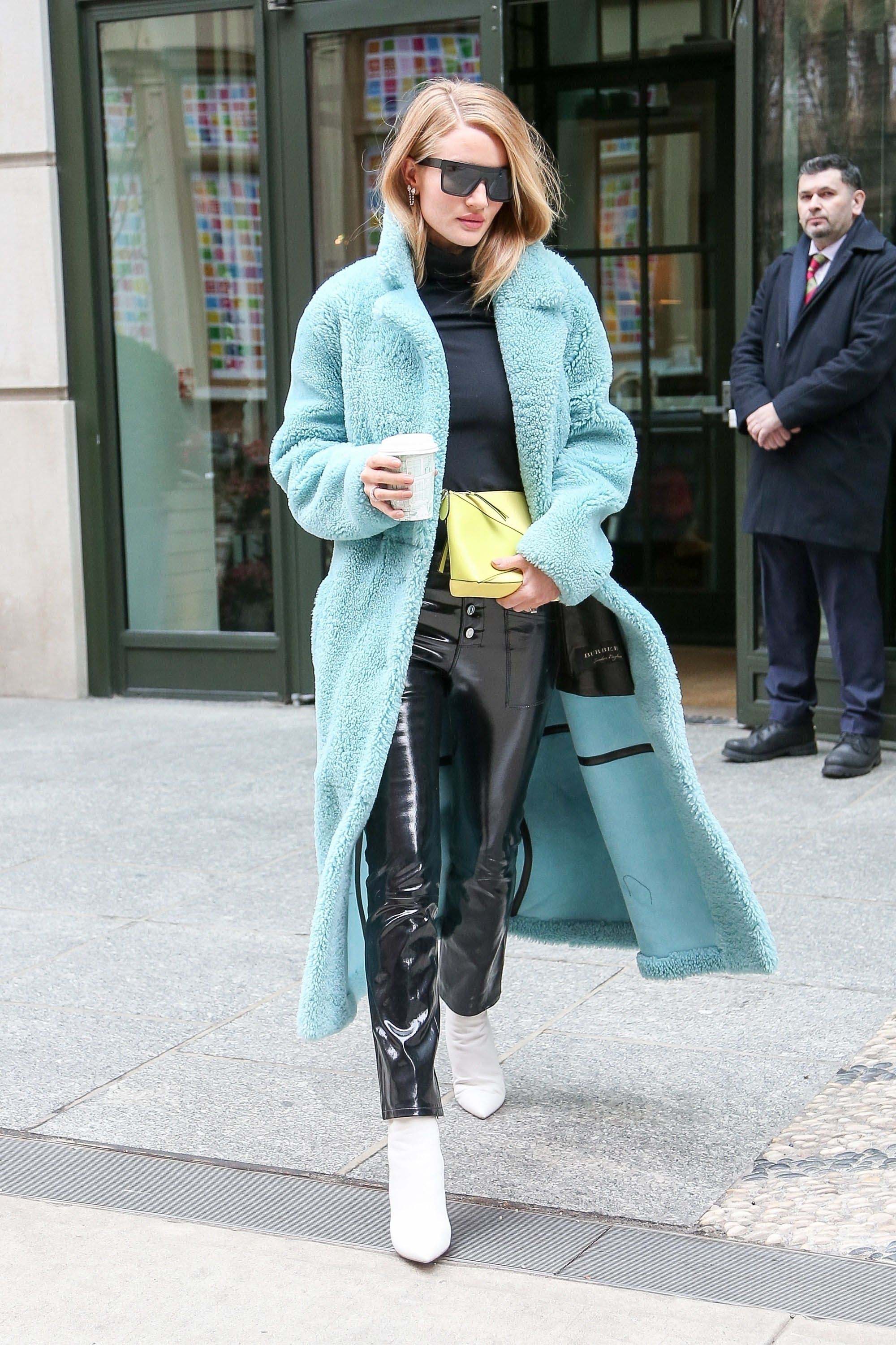 Rosie Huntington Whiteley out in New York City