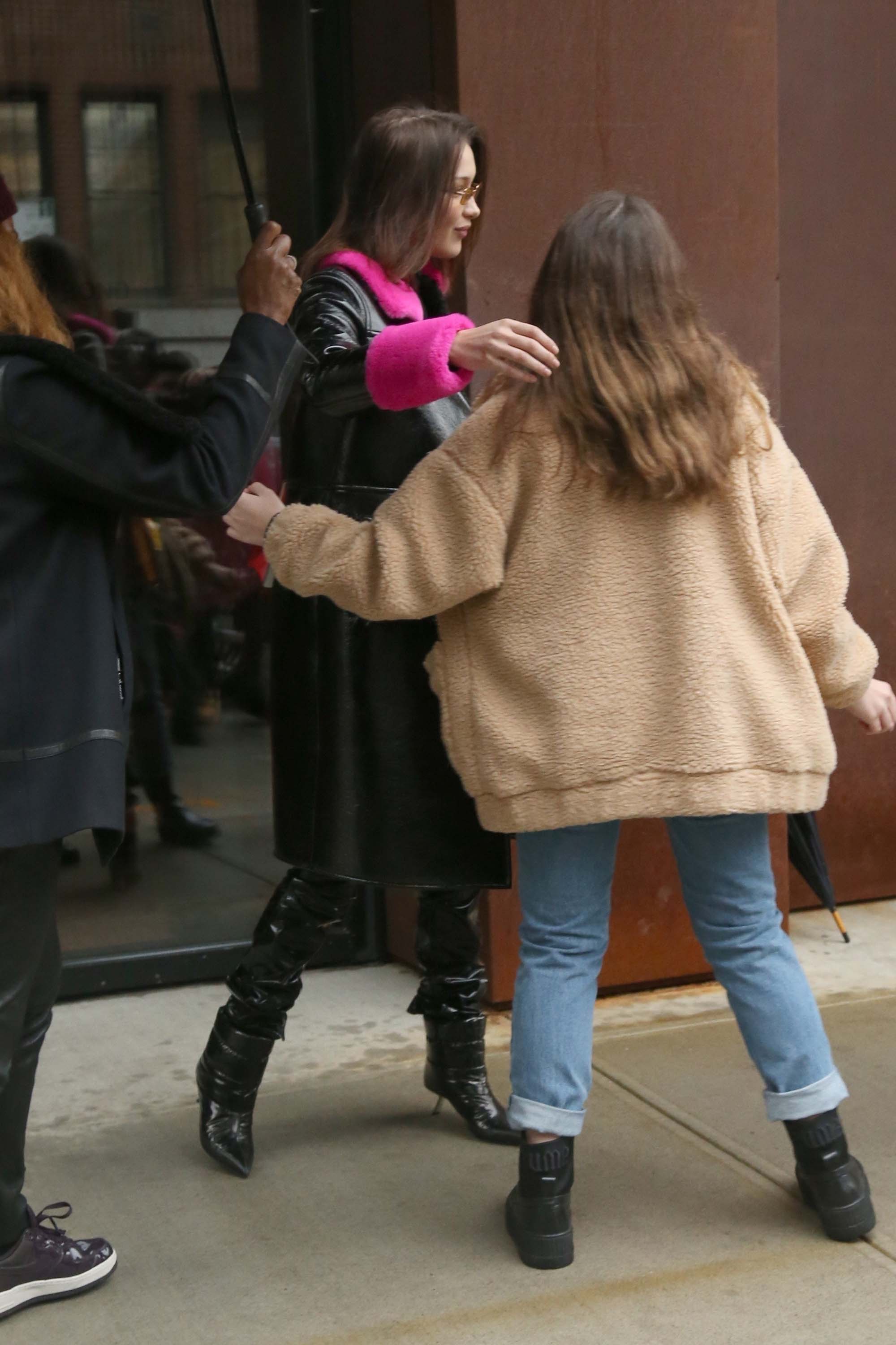 Bella Hadid is seen leaving her apartment