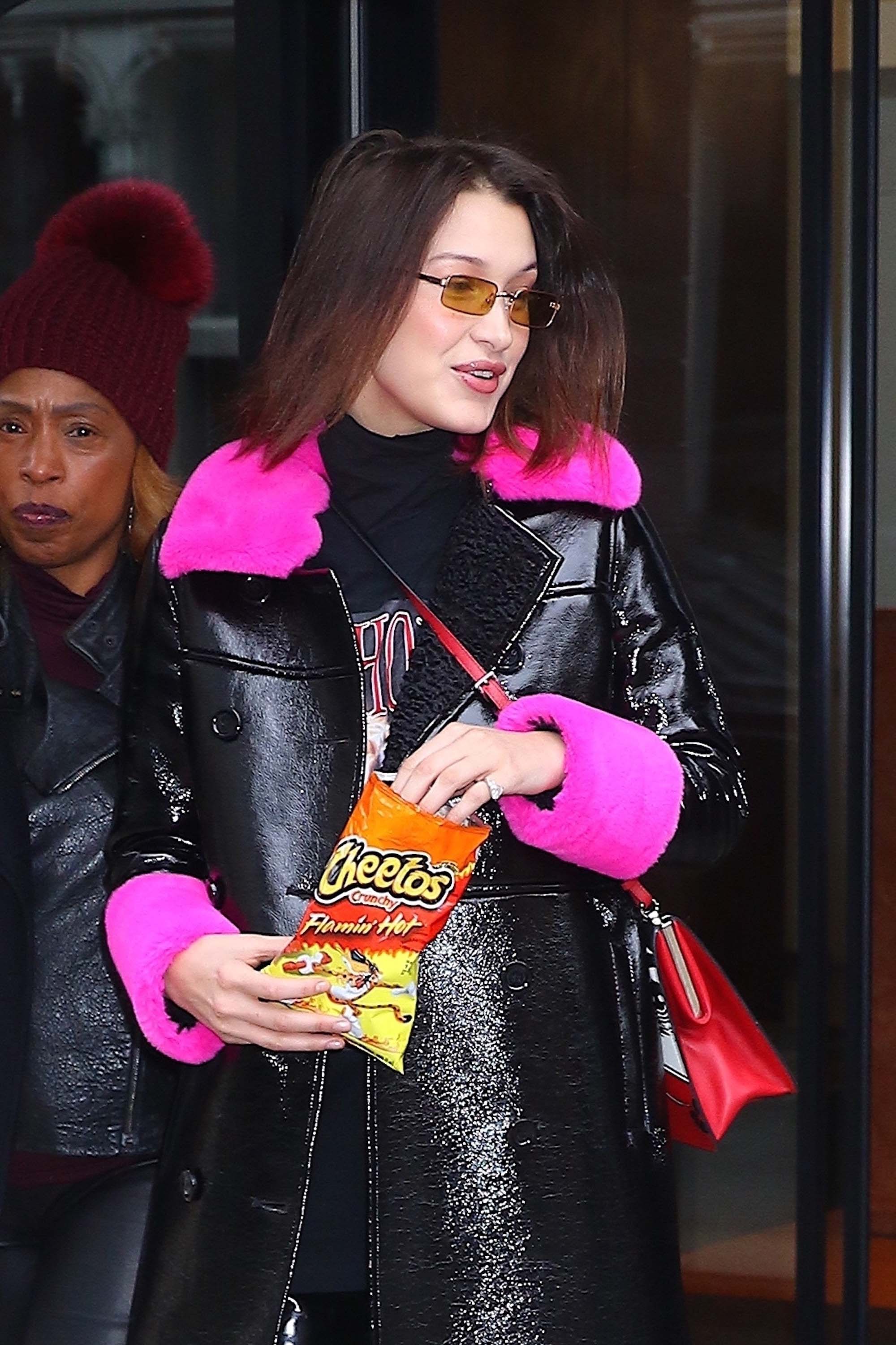 Bella Hadid is seen leaving her apartment