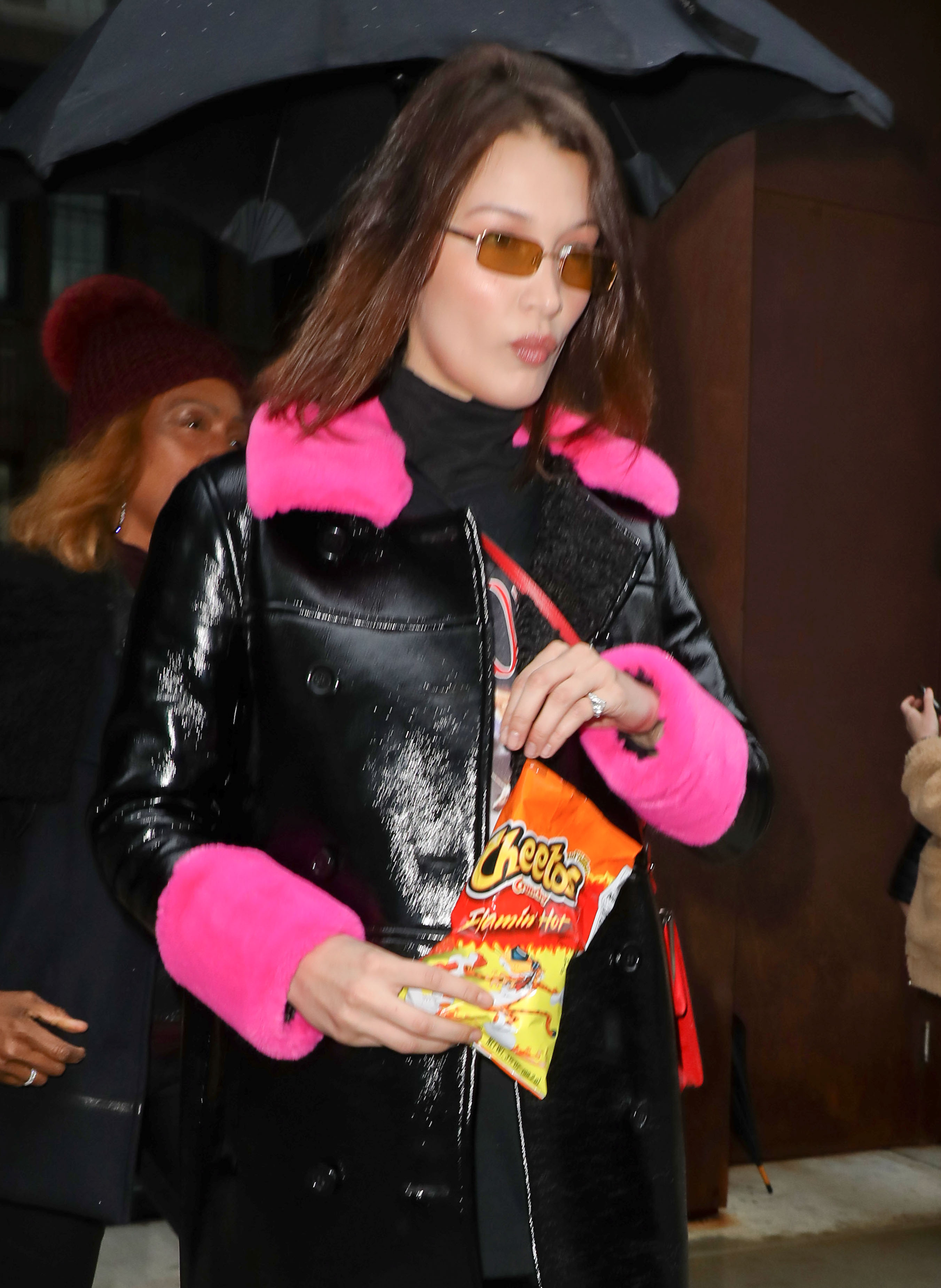 Bella Hadid is seen leaving her apartment