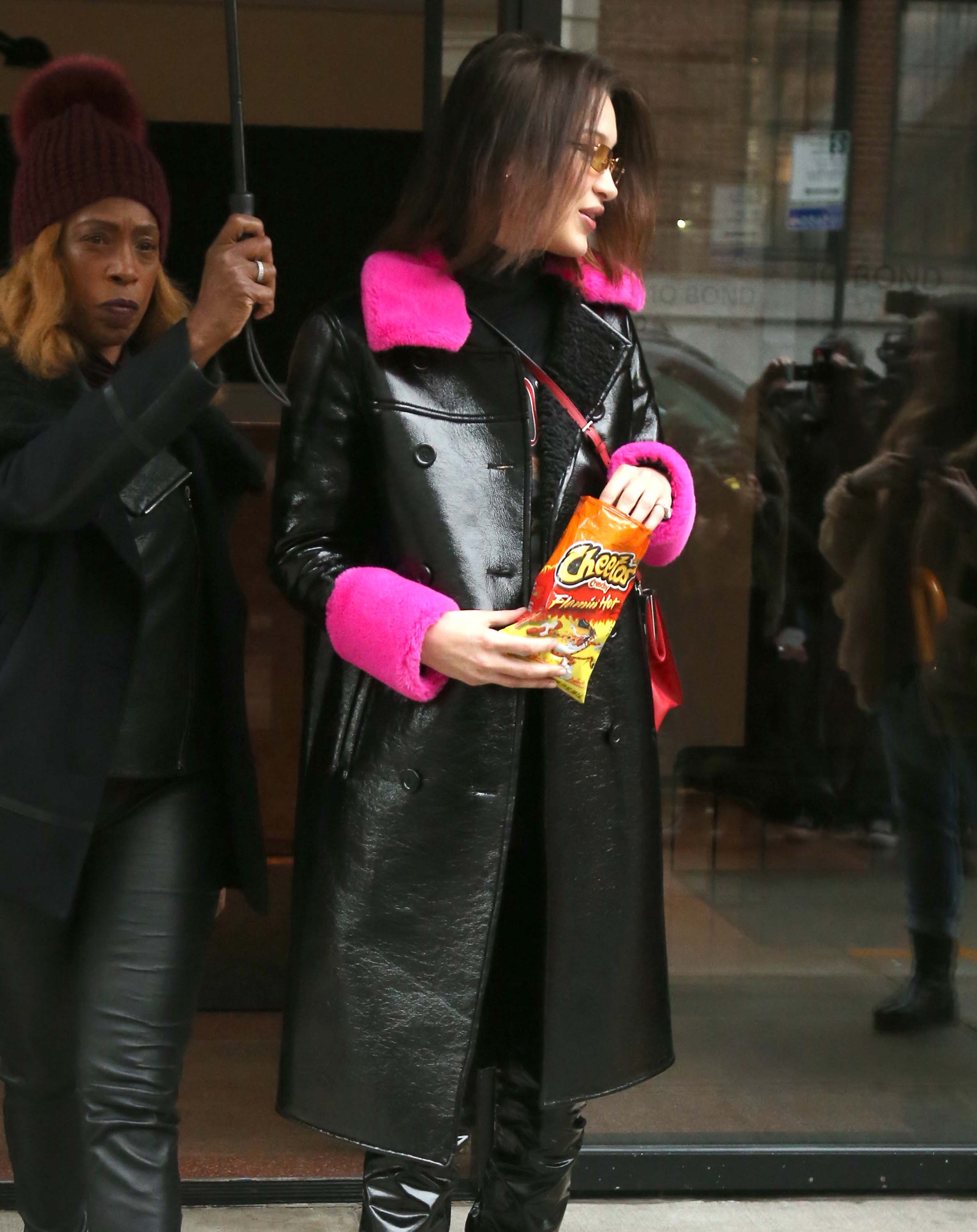 Bella Hadid is seen leaving her apartment