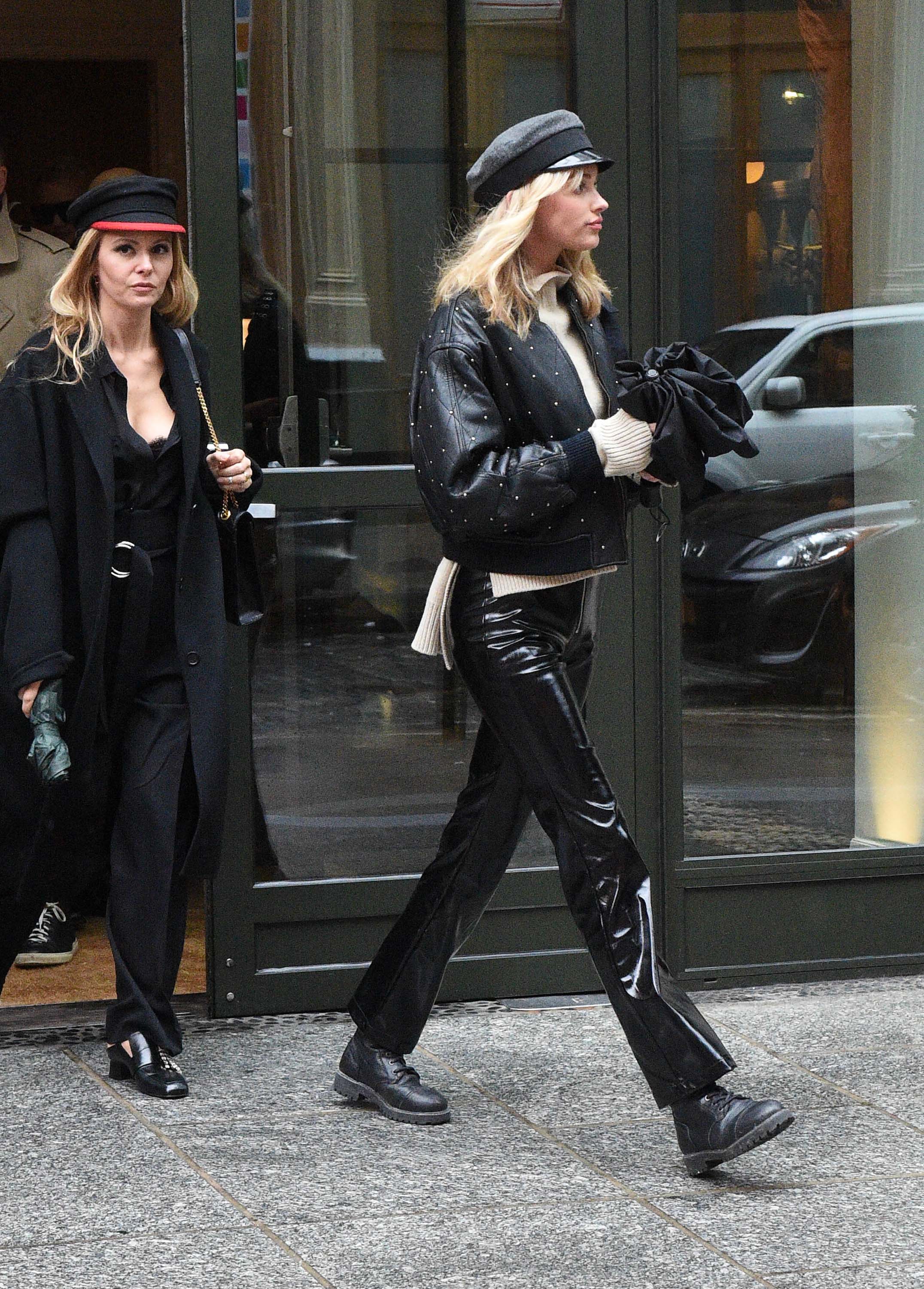 Elsa Hosk out and about with a friend in NYC