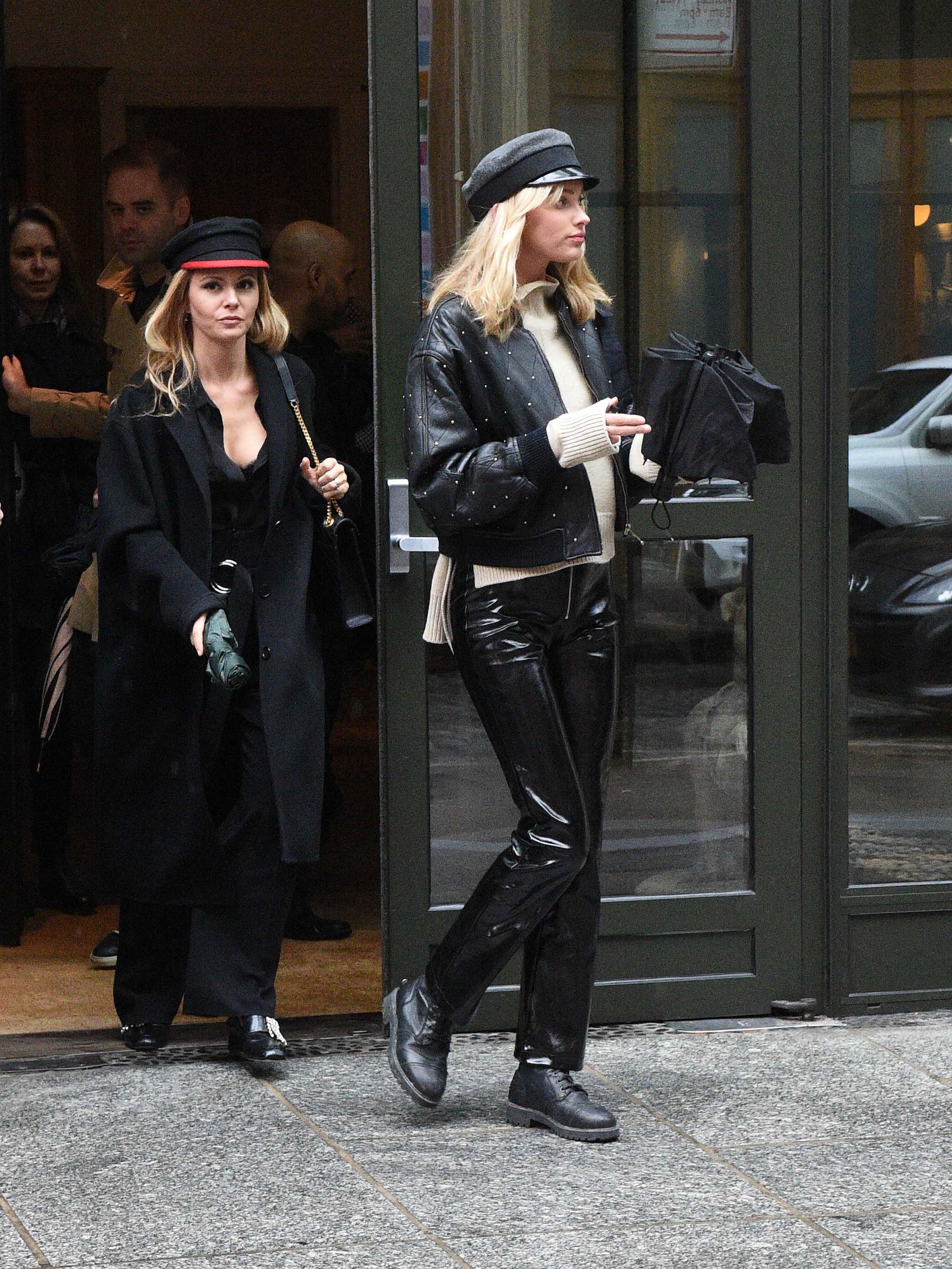 Elsa Hosk out and about with a friend in NYC