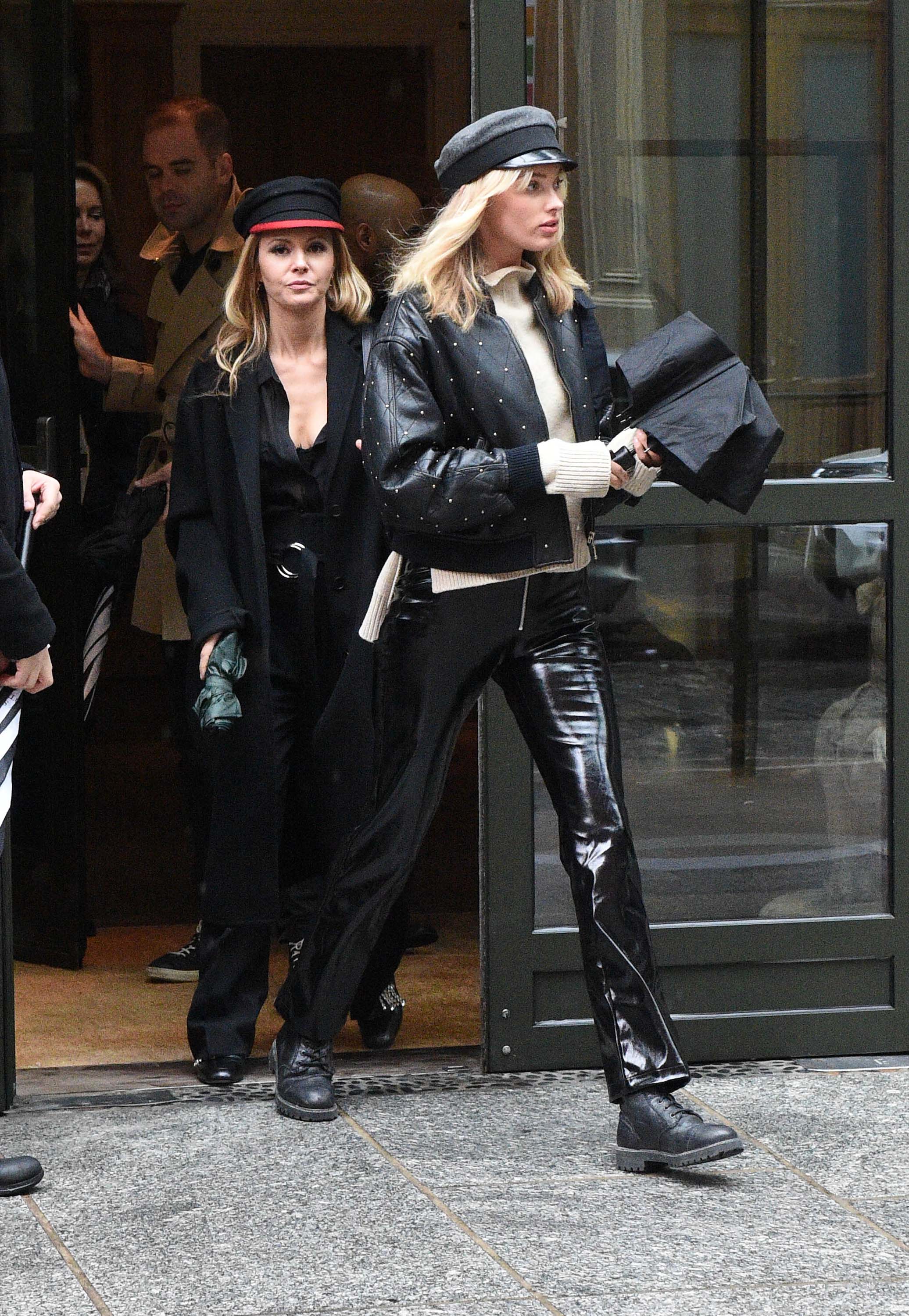 Elsa Hosk out and about with a friend in NYC